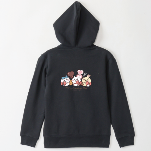 2026 Chiikawa Happy Valentine's Day Kids' Zip Hoodie  (蝴蝶結款,3色) *只有背面有圖案