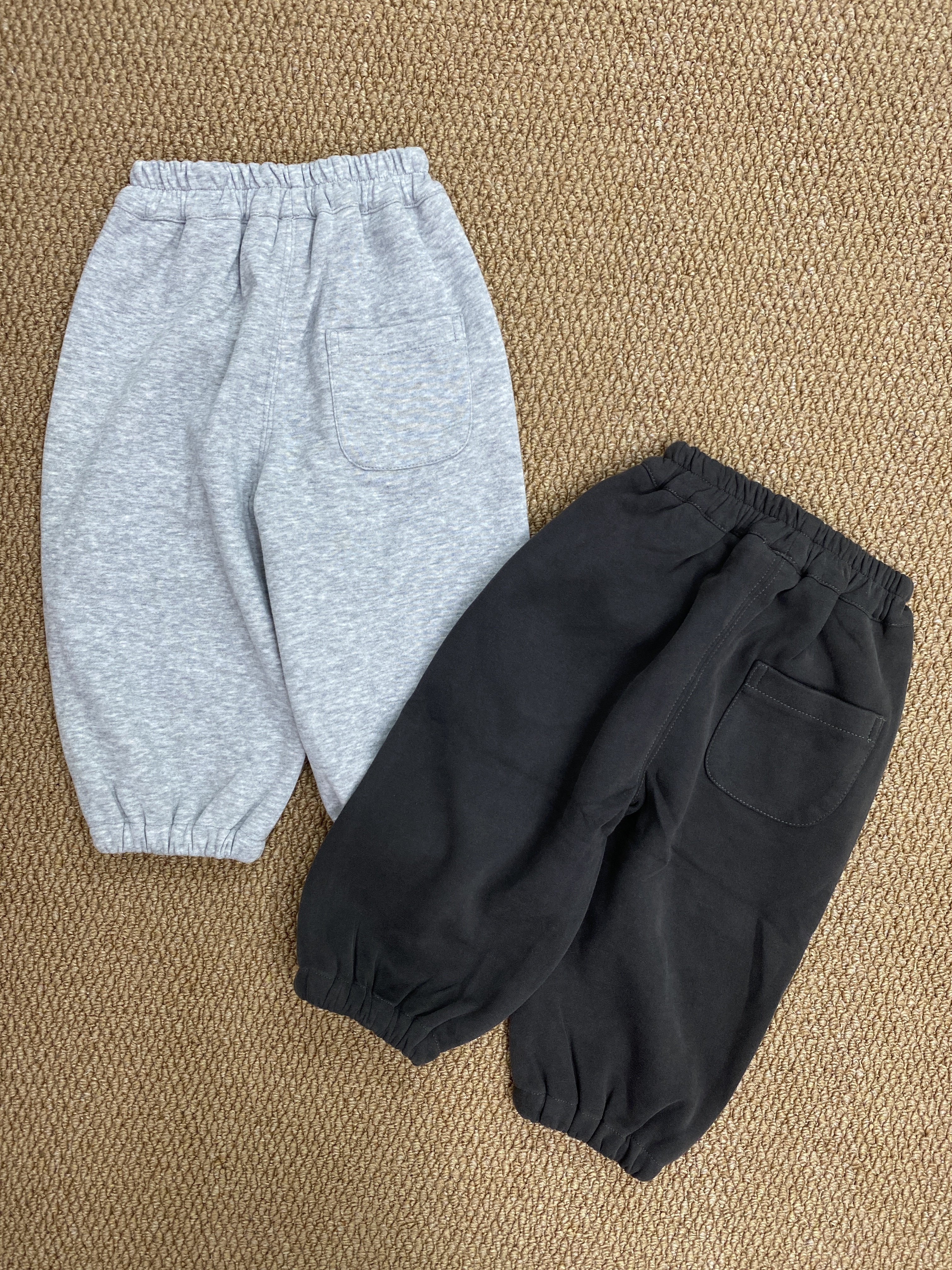 A04143側口袋字母刺繡長褲