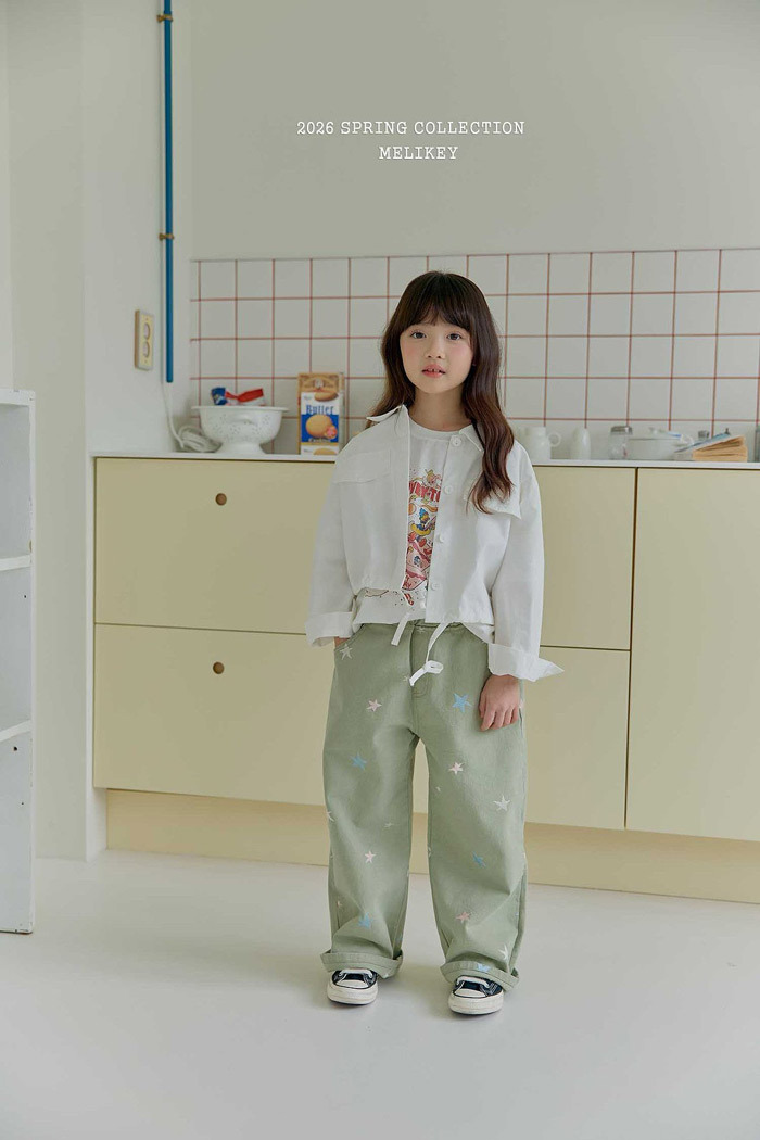 正韓春Melikey 星星直筒褲