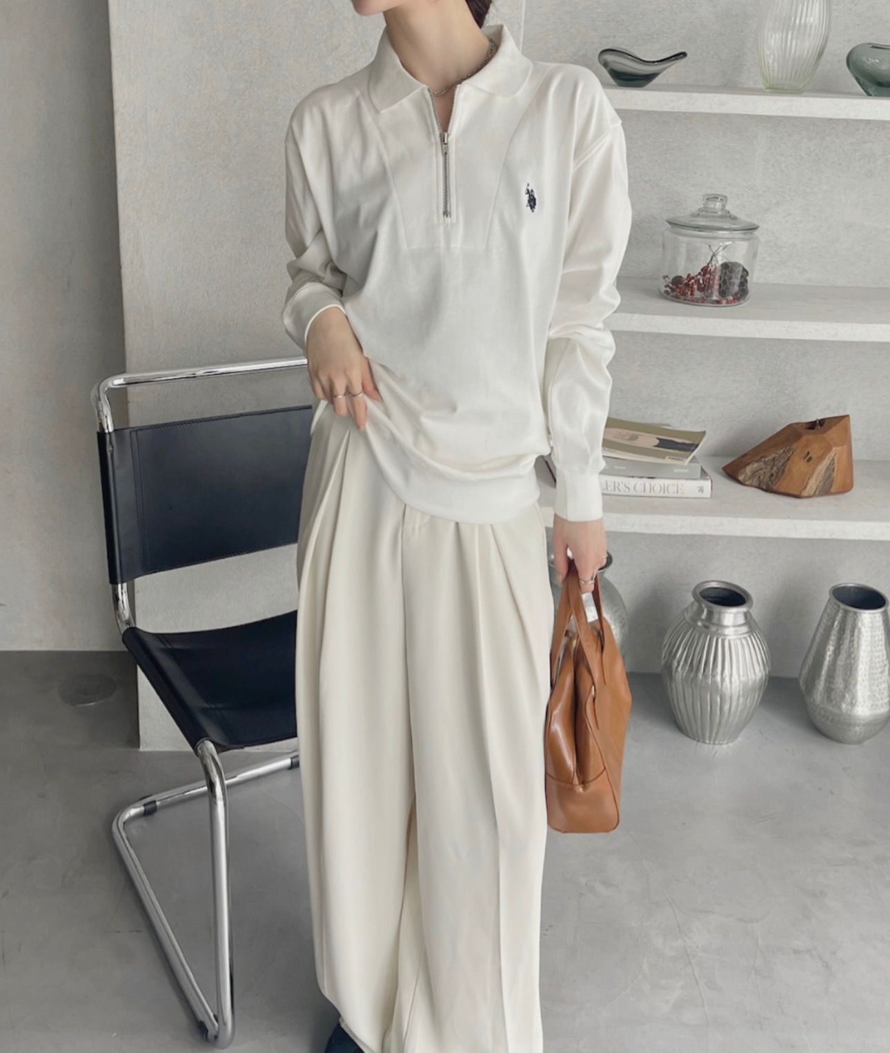 【預購】JN012704 U.S. POLO ASSN. 經典半拉鍊長袖衛衣