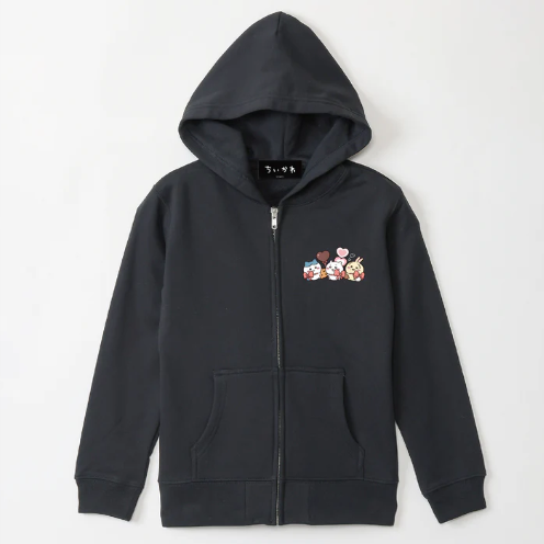 2026 Chiikawa Happy Valentine's Day Kids' Zip Hoodie (蝴蝶結款,3色)