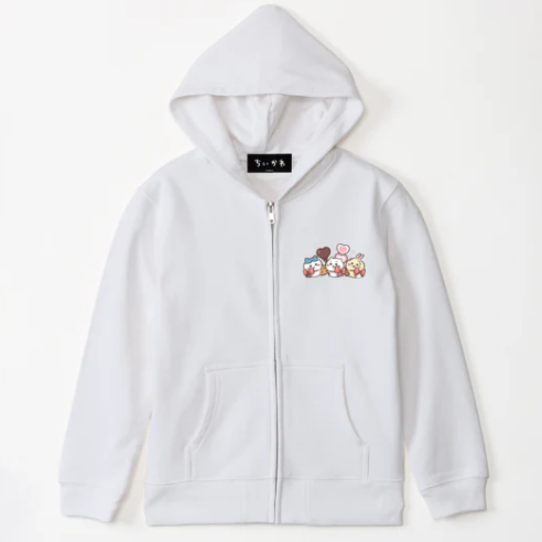 2026 Chiikawa Happy Valentine's Day Kids' Zip Hoodie (蝴蝶結款,3色)