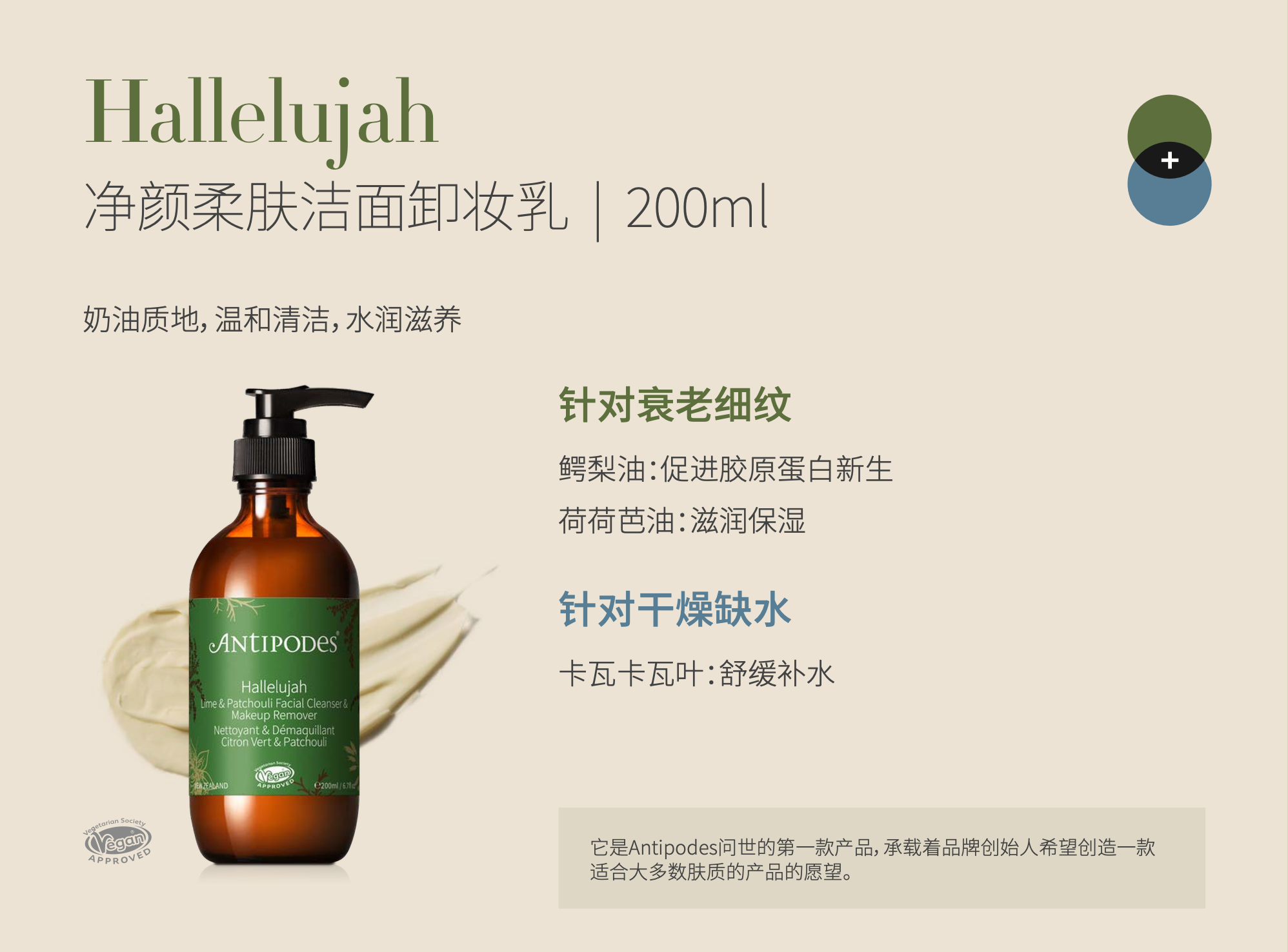 0127ANT01-ANTIPODES護膚-Hallelujah 淨顏柔膚潔面乳 200ml (A1)