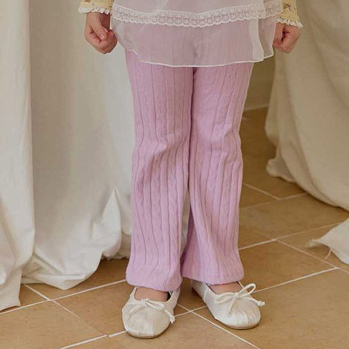 正韓春Melikey 三色麻花喇叭褲