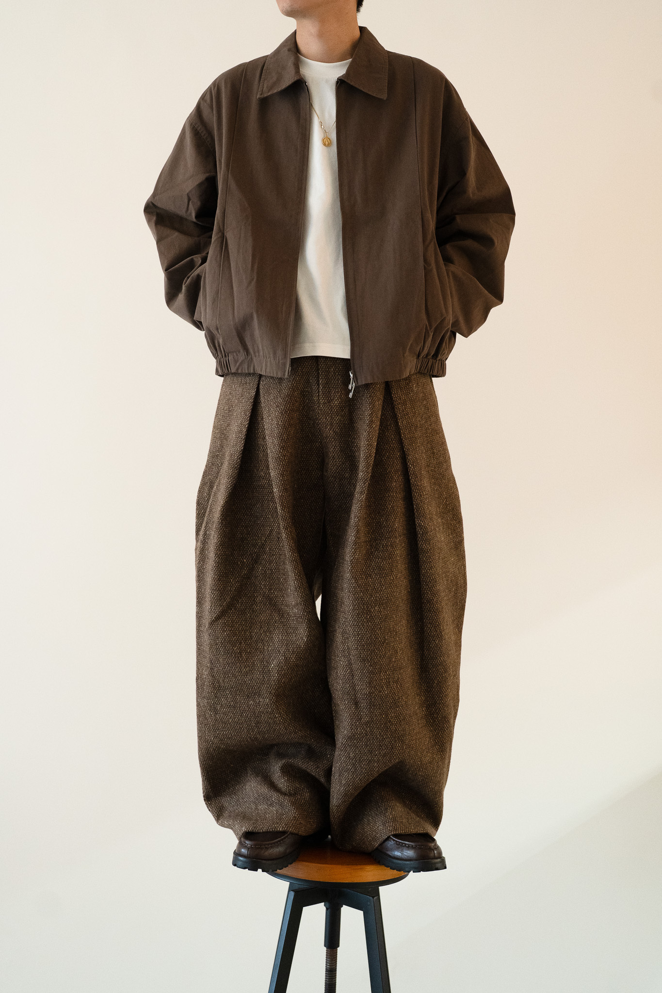 Pleated Woolen Suit Pants 雙打摺磨毛西裝褲 3色