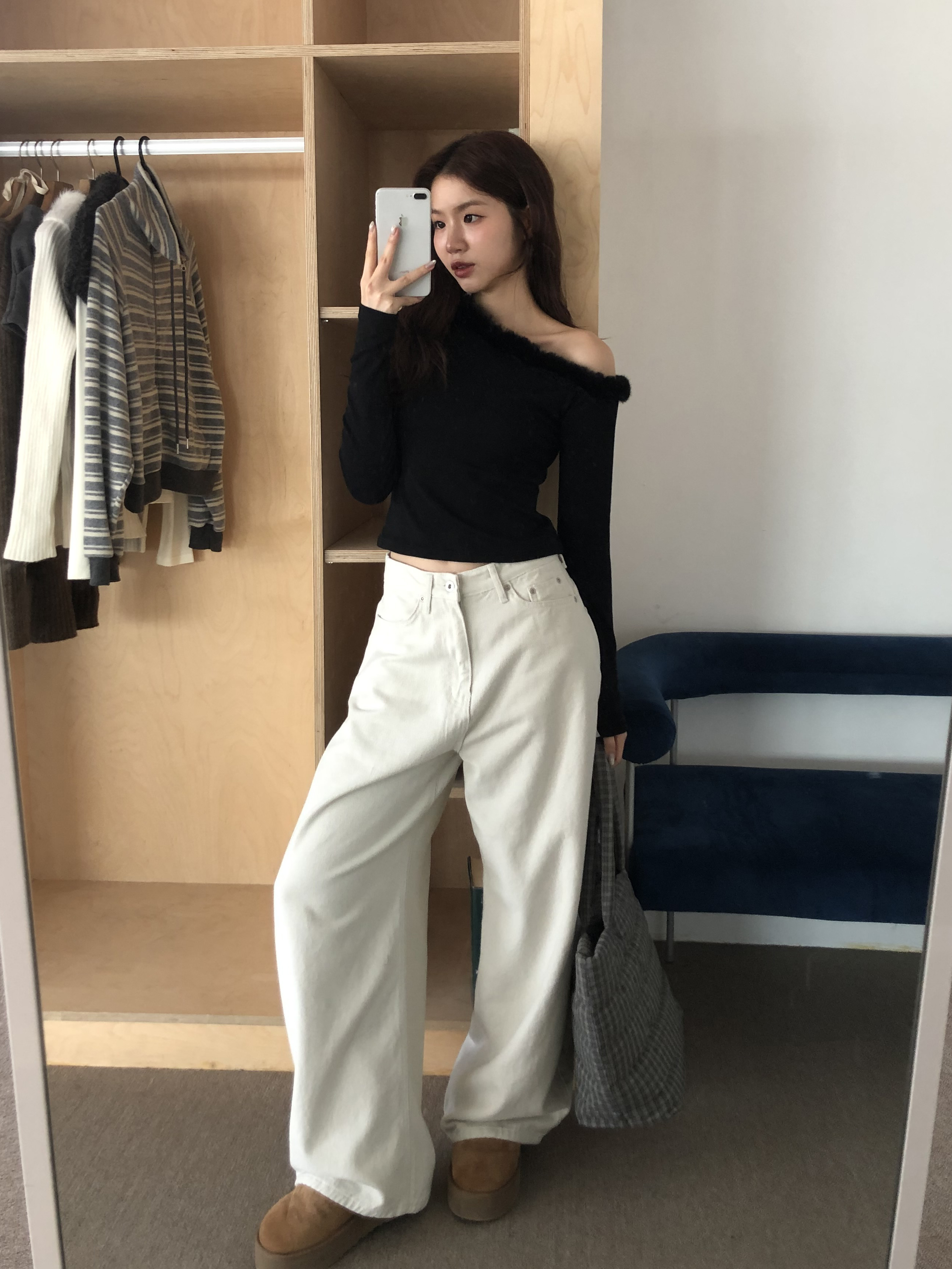 Back Stud Pants #長褲
