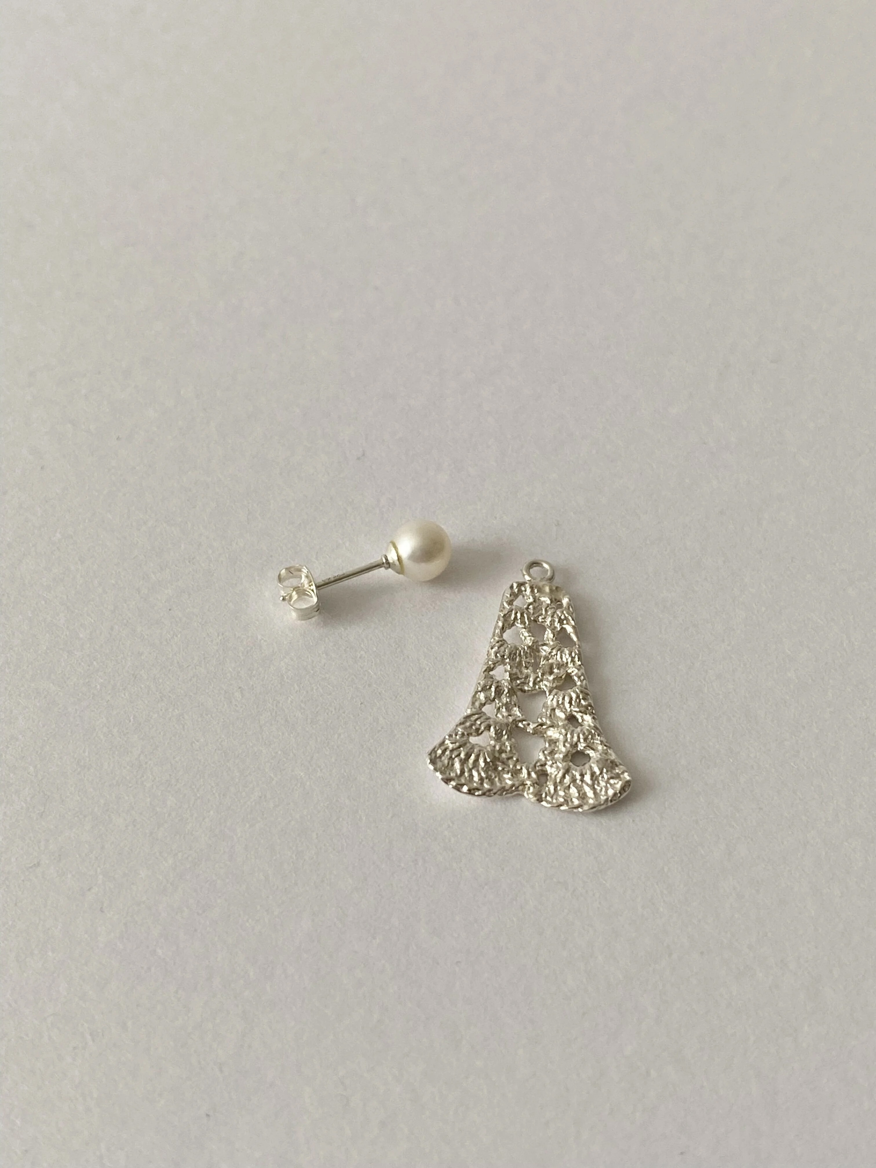 Pearl Lace Pierce (one side) (silver)｜FLAVOUR