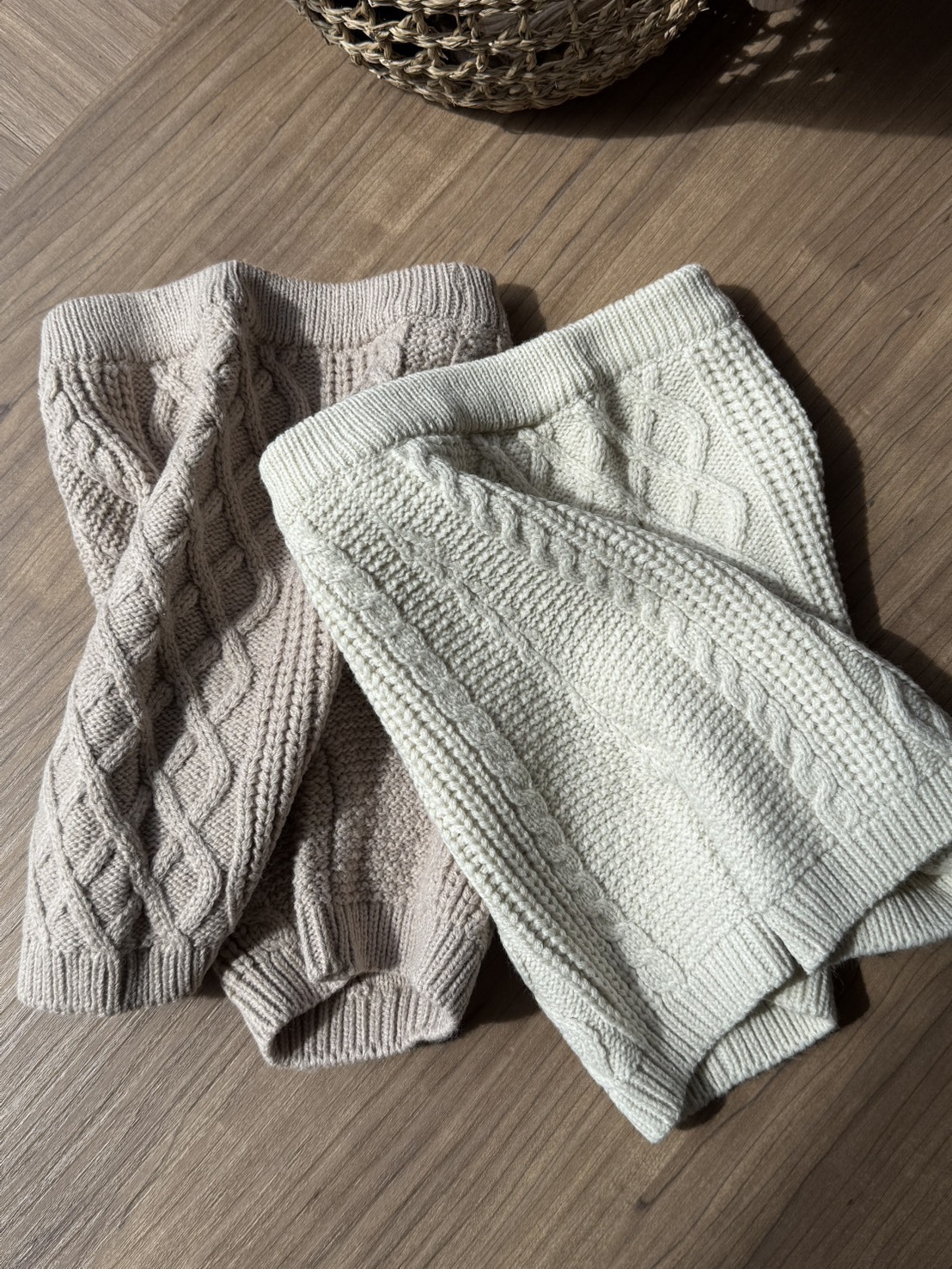 小日子麻花針織褲