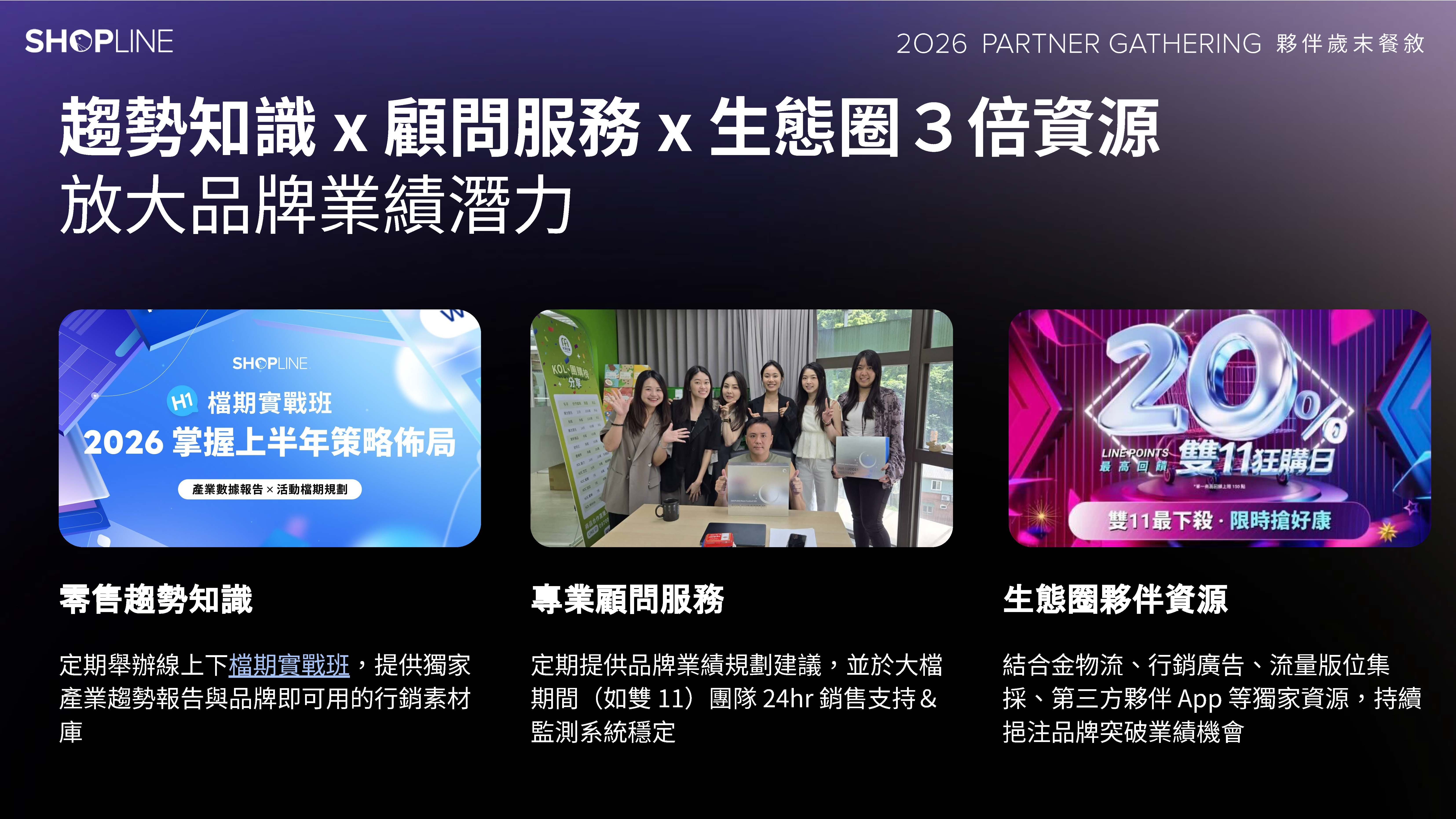 趨勢知識x顧問服務x生態圈3倍資源