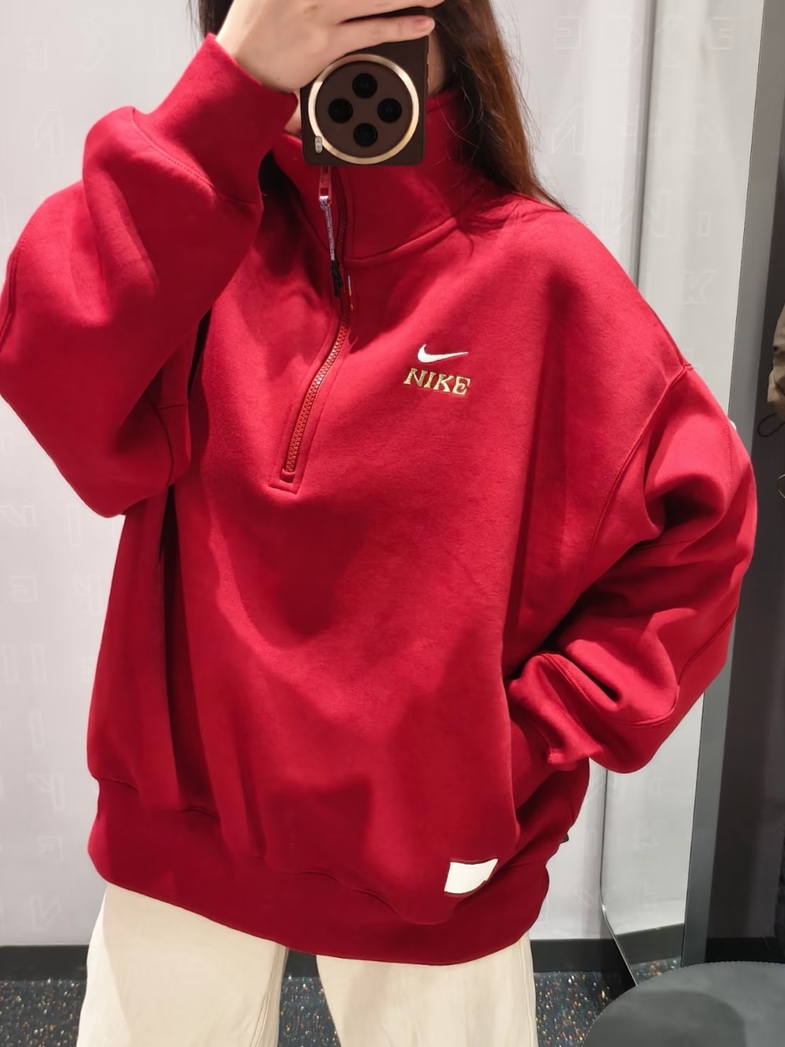 NIKE FW25 SPORTSWEAR 馬年限定 CNY 立領 加絨 衛衣