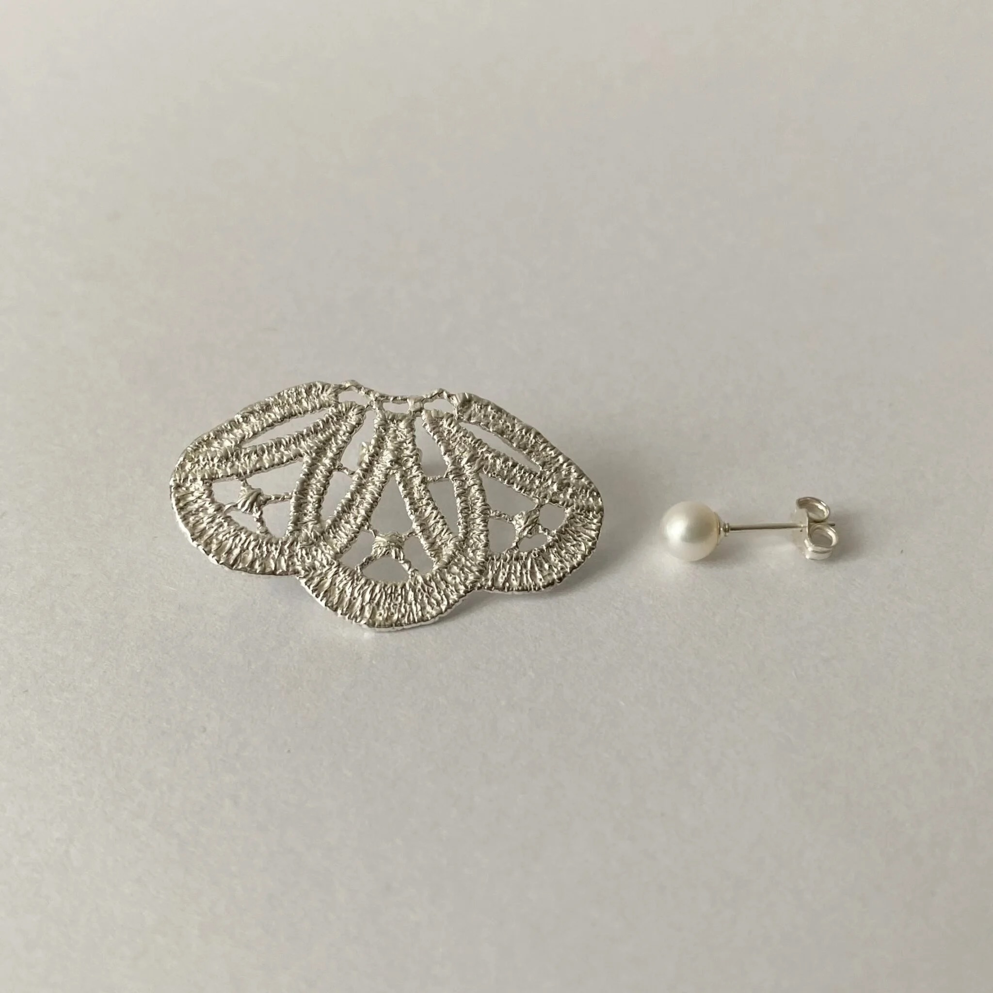 Lace Deco Pierce (one side) (silver)｜FLAVOUR