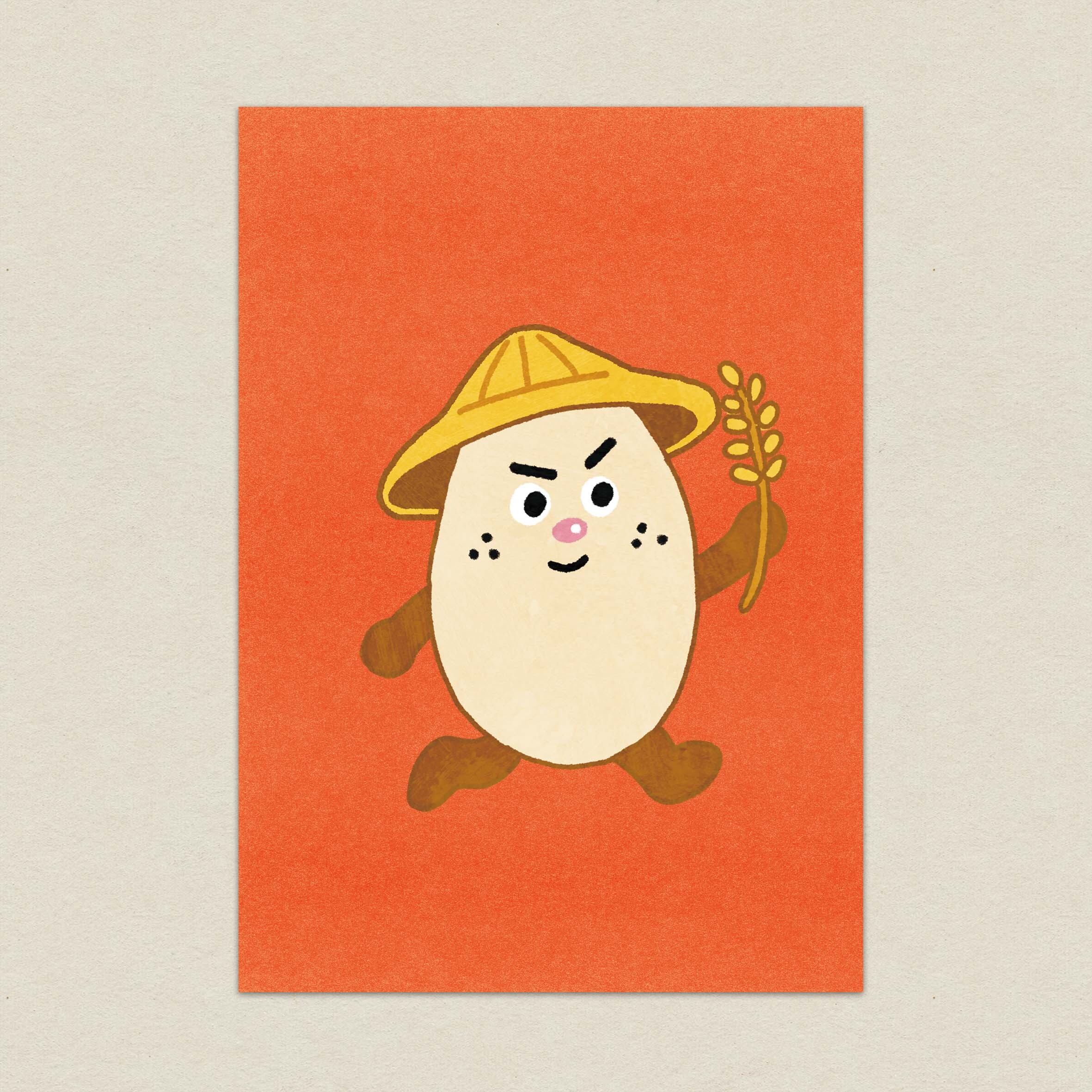 彰化特有種_米飯/臺灣設計展食物明信片/A6明信片