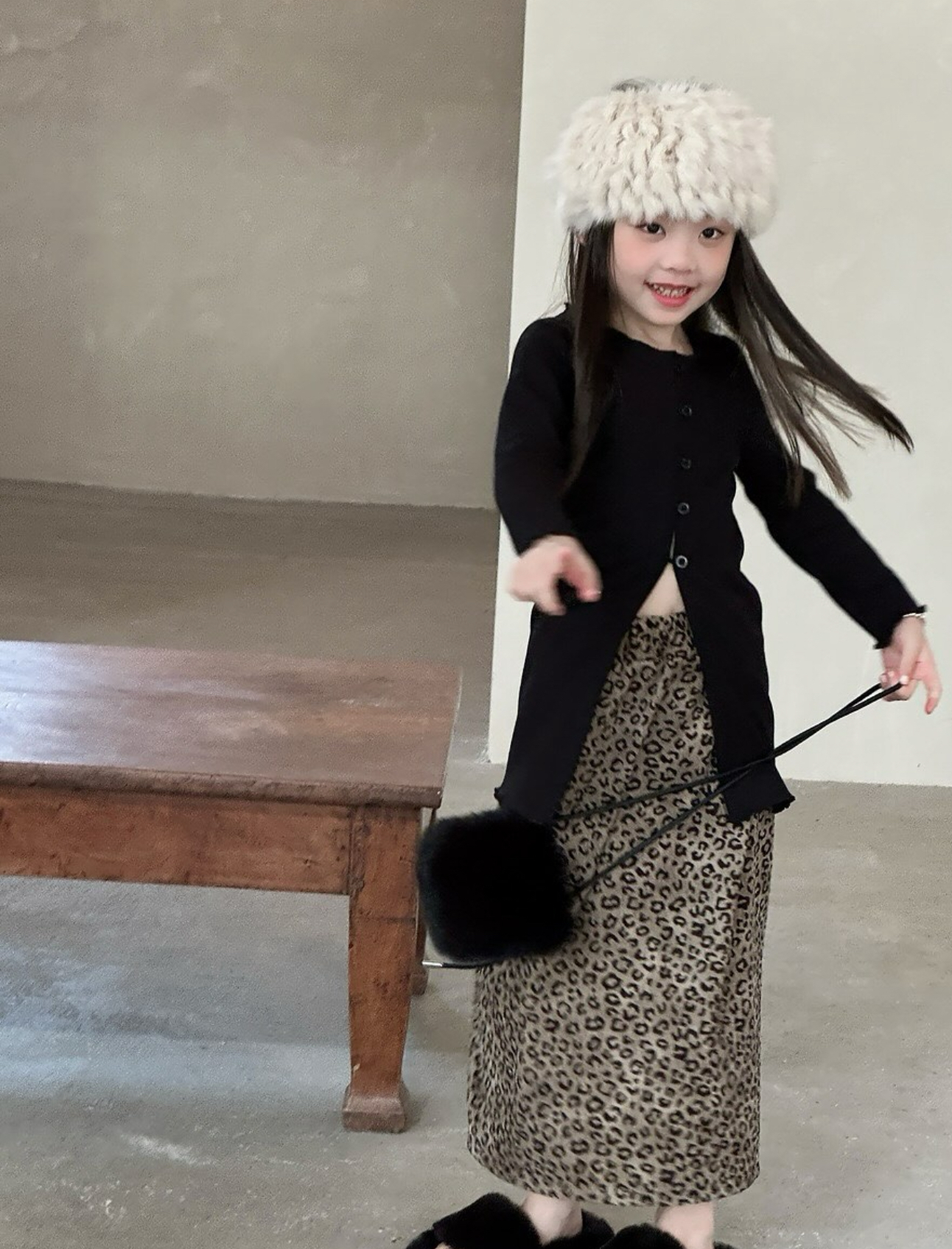 現貨150裙子｜時髦女孩必備豹紋裙·꒱ ‧₊˚