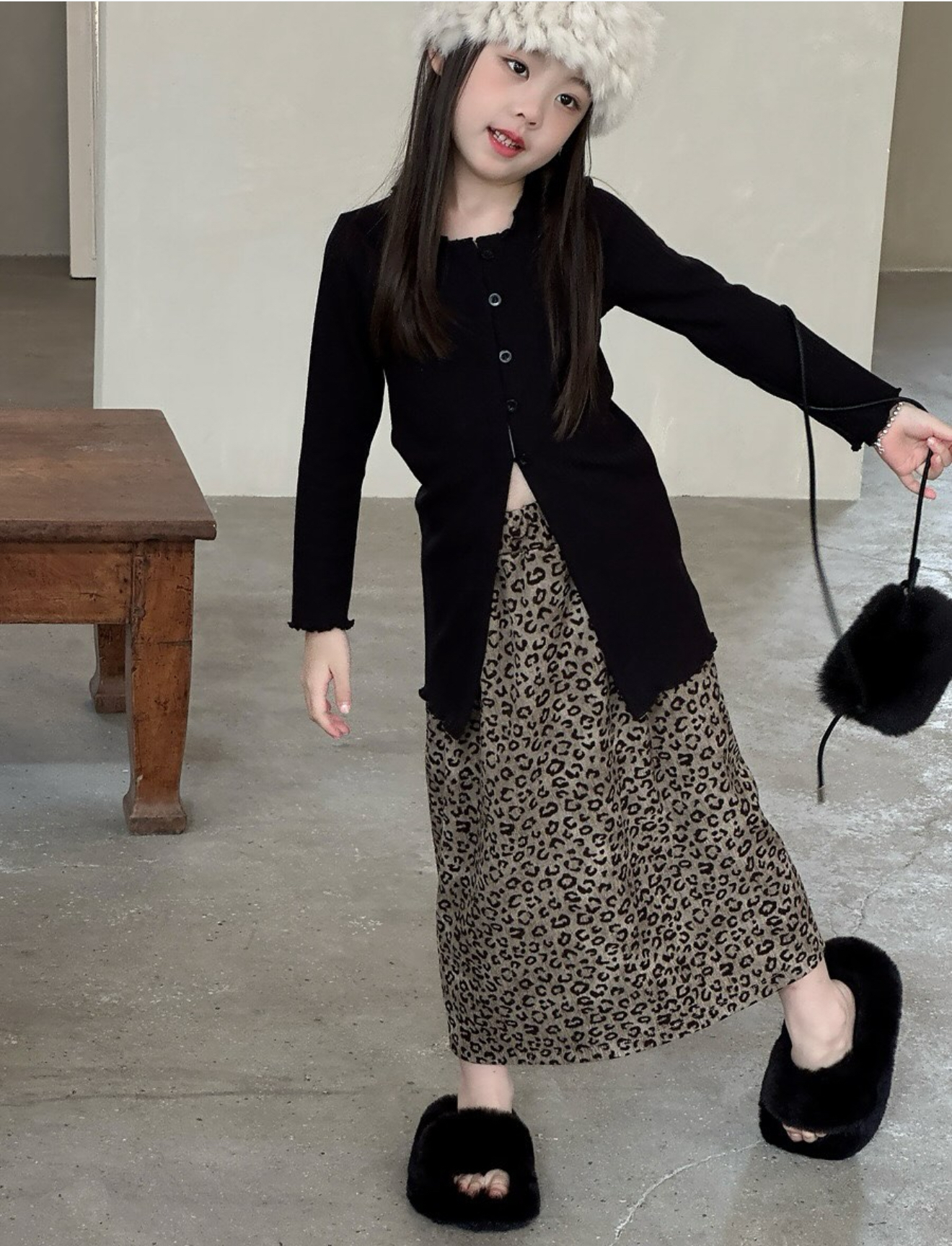 現貨150裙子｜時髦女孩必備豹紋裙·꒱ ‧₊˚