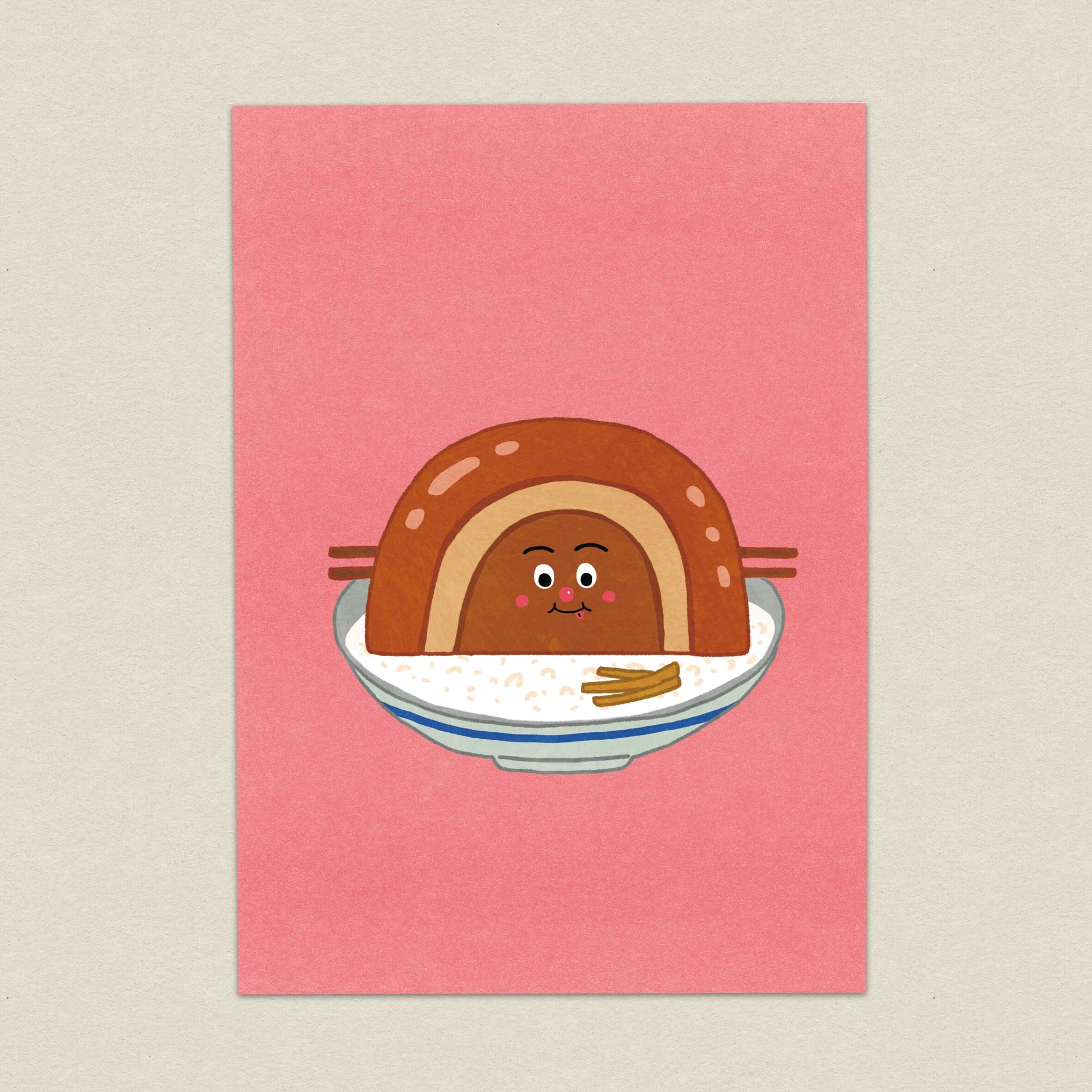 彰化特有種_爌肉飯/臺灣設計展食物明信片/A6明信片