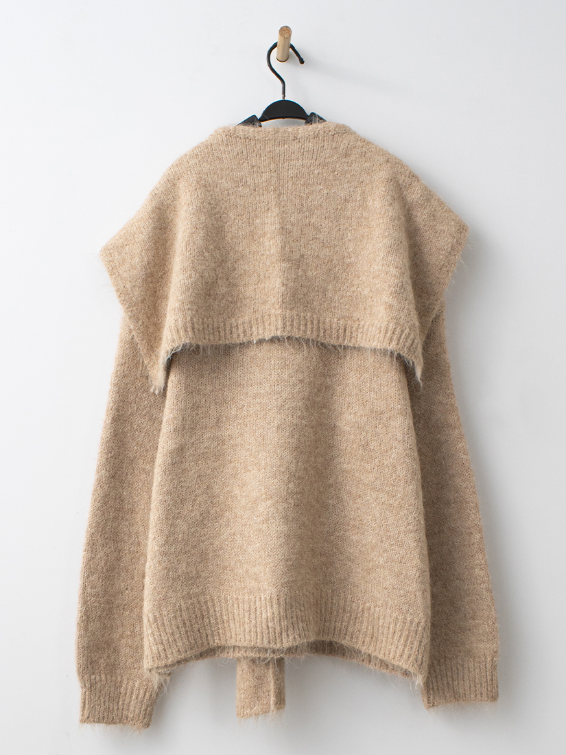 溫暖V領針織上衣