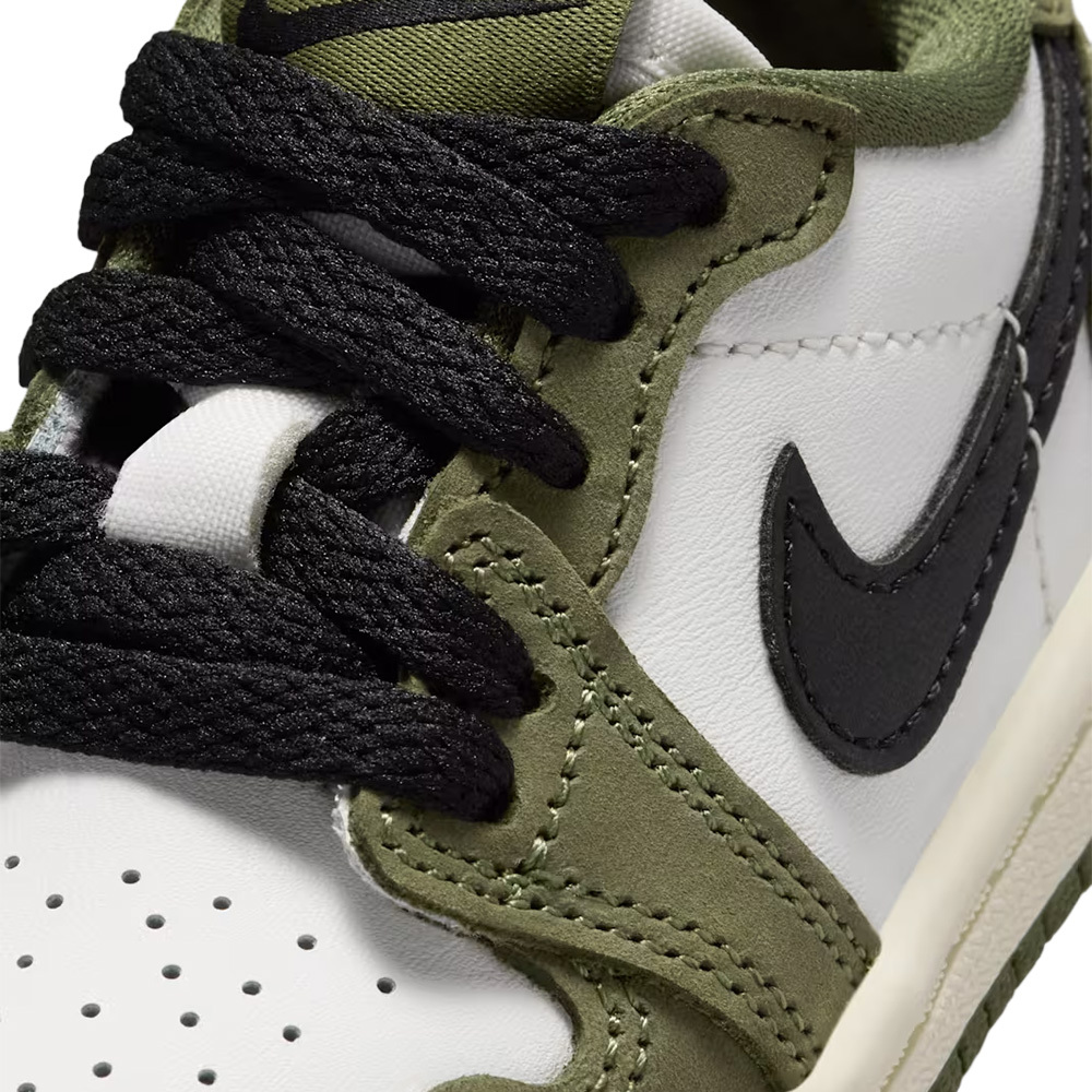 Nike Air Jordan 1 Retro Low OG 橄欖綠麂皮 TD  休閒鞋 運動鞋 小童鞋 HQ6997-200