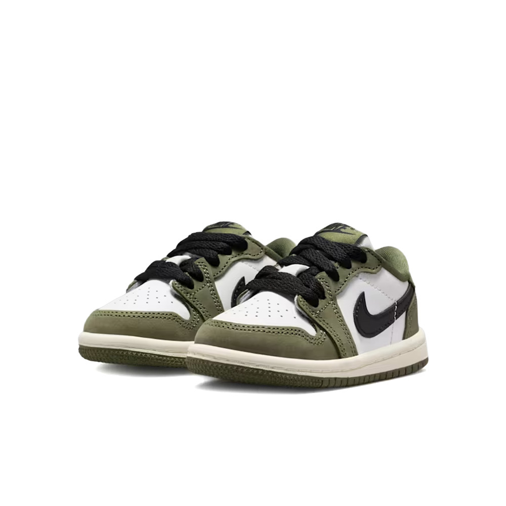 Nike Air Jordan 1 Retro Low OG 橄欖綠麂皮 TD  休閒鞋 運動鞋 小童鞋 HQ6997-200