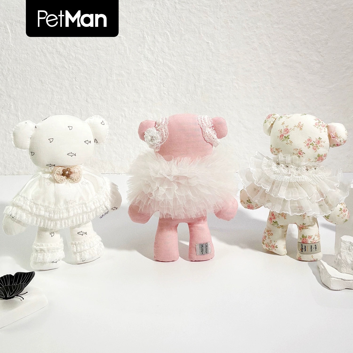 PETMAN 狗狗玩具 陪伴互动小熊公仔 21*25cm