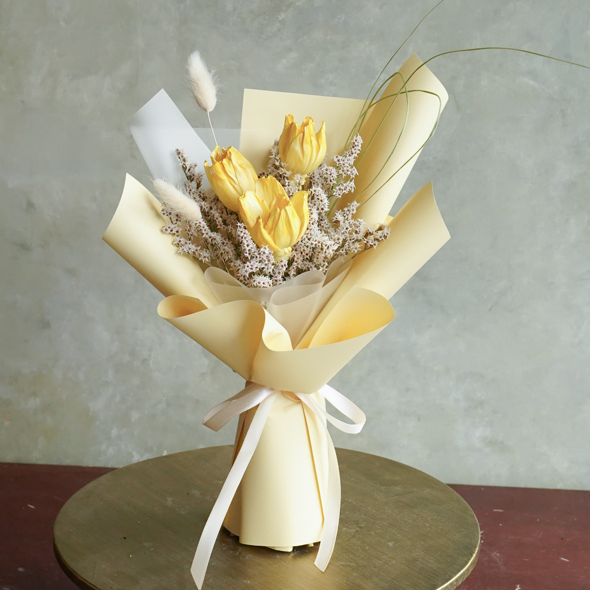 鬱金香花束-黃色鬱金香