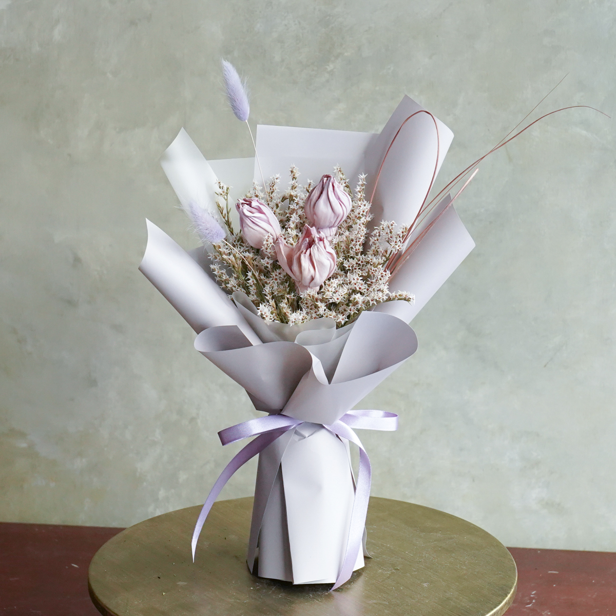 鬱金香花束-鬱金香紫色