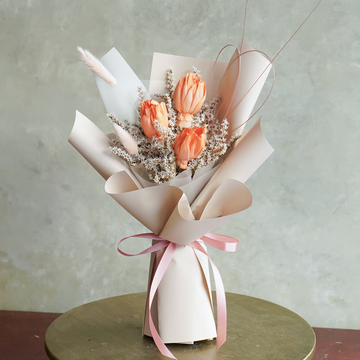 鬱金香花束-鬱金香橘色1