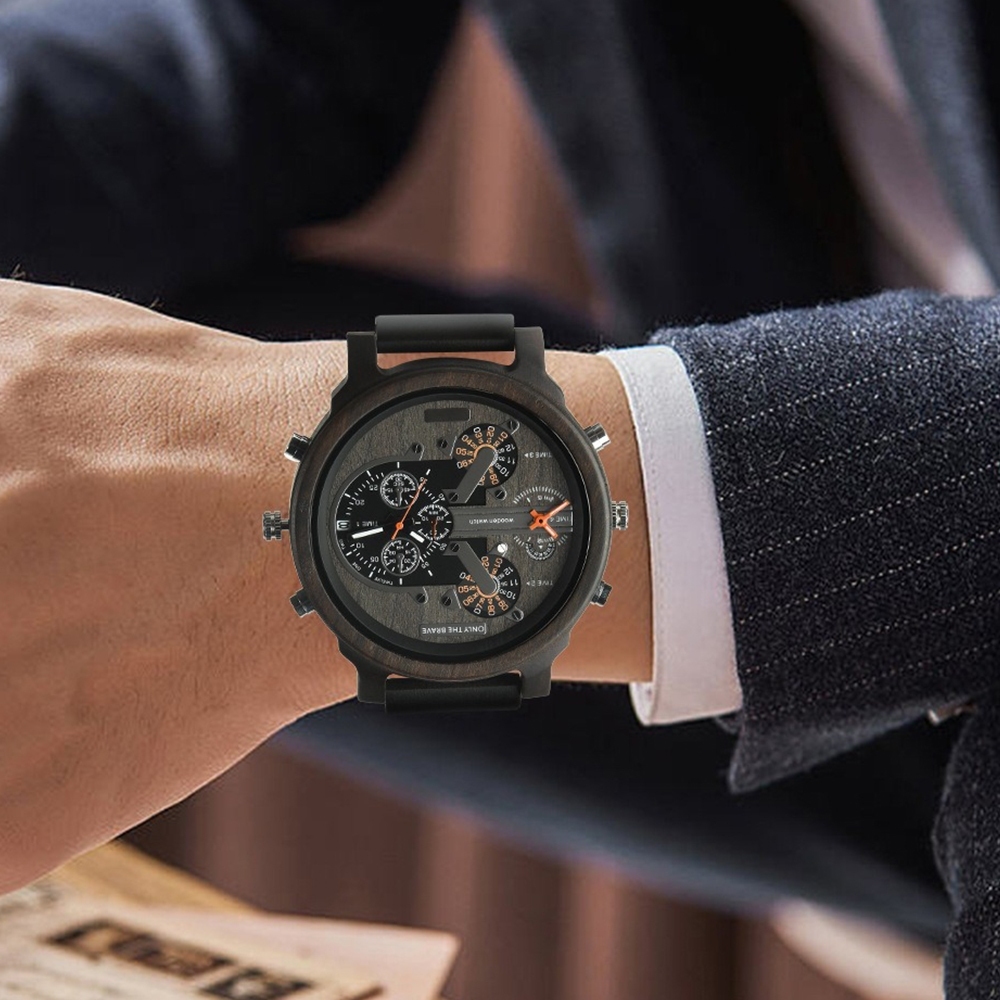 多功能手錶 指針手錶 木質手錶 木頭錶 復古手錶 文青手錶 手錶 腕錶 檀木手錶 男生手錶 大錶盤手錶 石英手錶 762