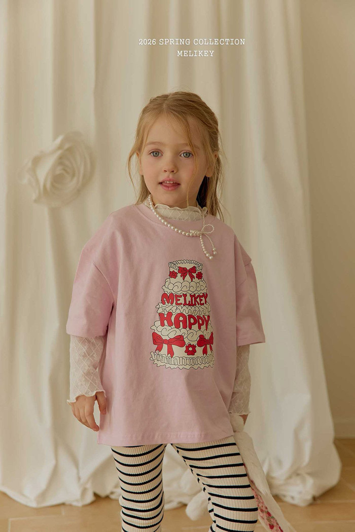 正韓春Melikey 兩色慶祝蛋糕上衣