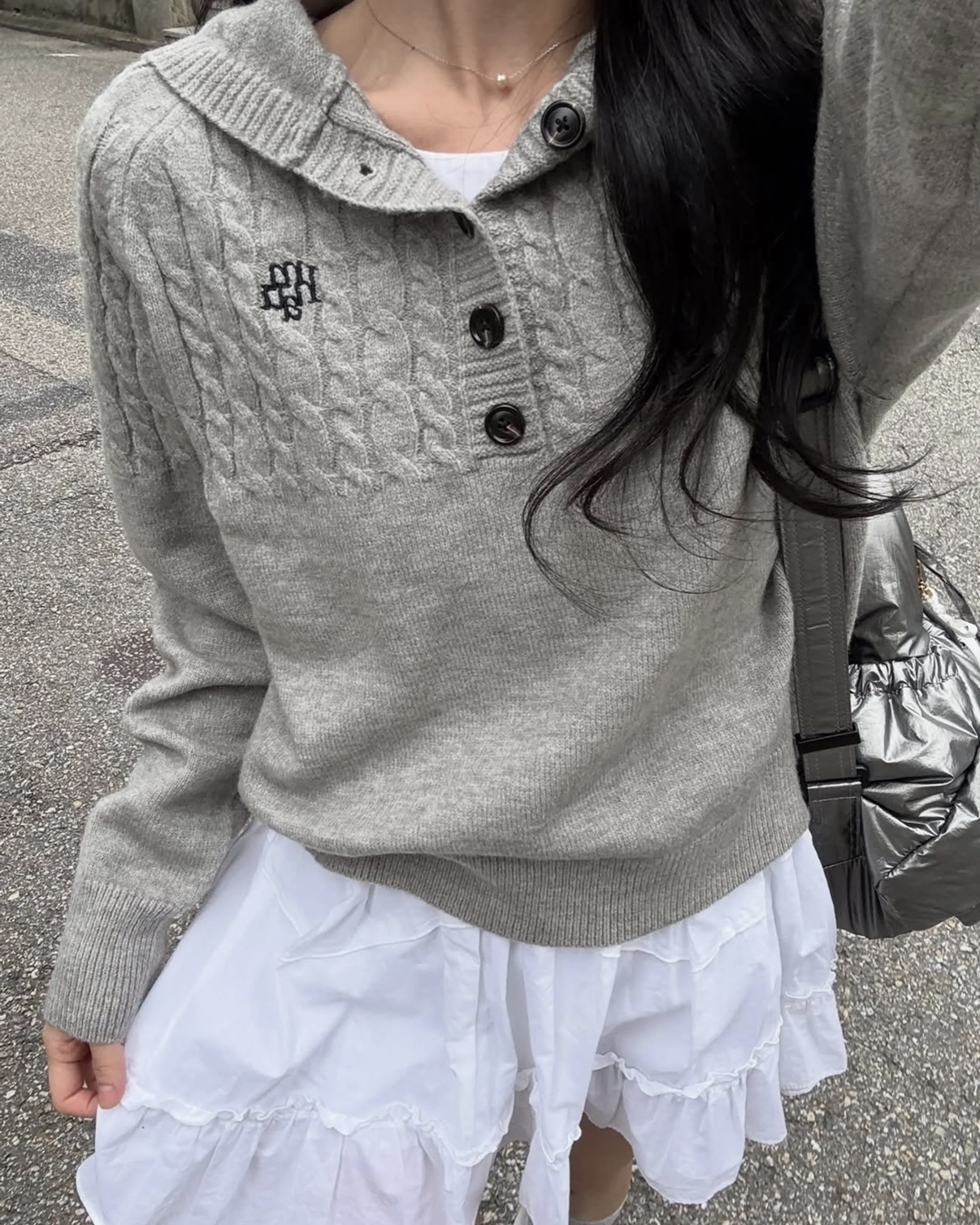 <🇰🇷韓國連線>MUAHMUAH 半開襟 連帽針織衫 麻花紋 毛衣 共4色