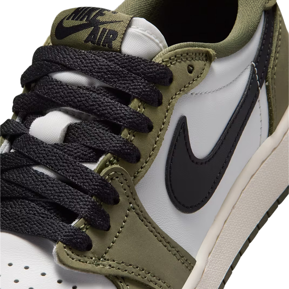 Nike Air Jordan 1 Retro Low OG 橄欖綠麂皮 GS  休閒鞋 運動鞋 大童鞋 HQ6999-200