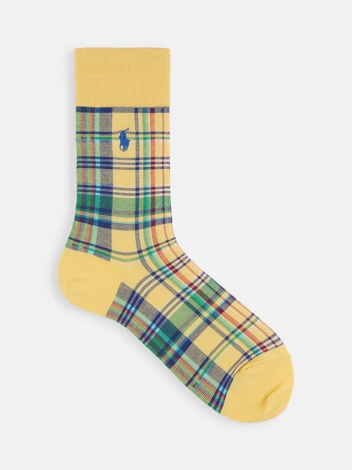 預購┃日本製 男款 POLO RALPH LAUREN 格紋 長襪