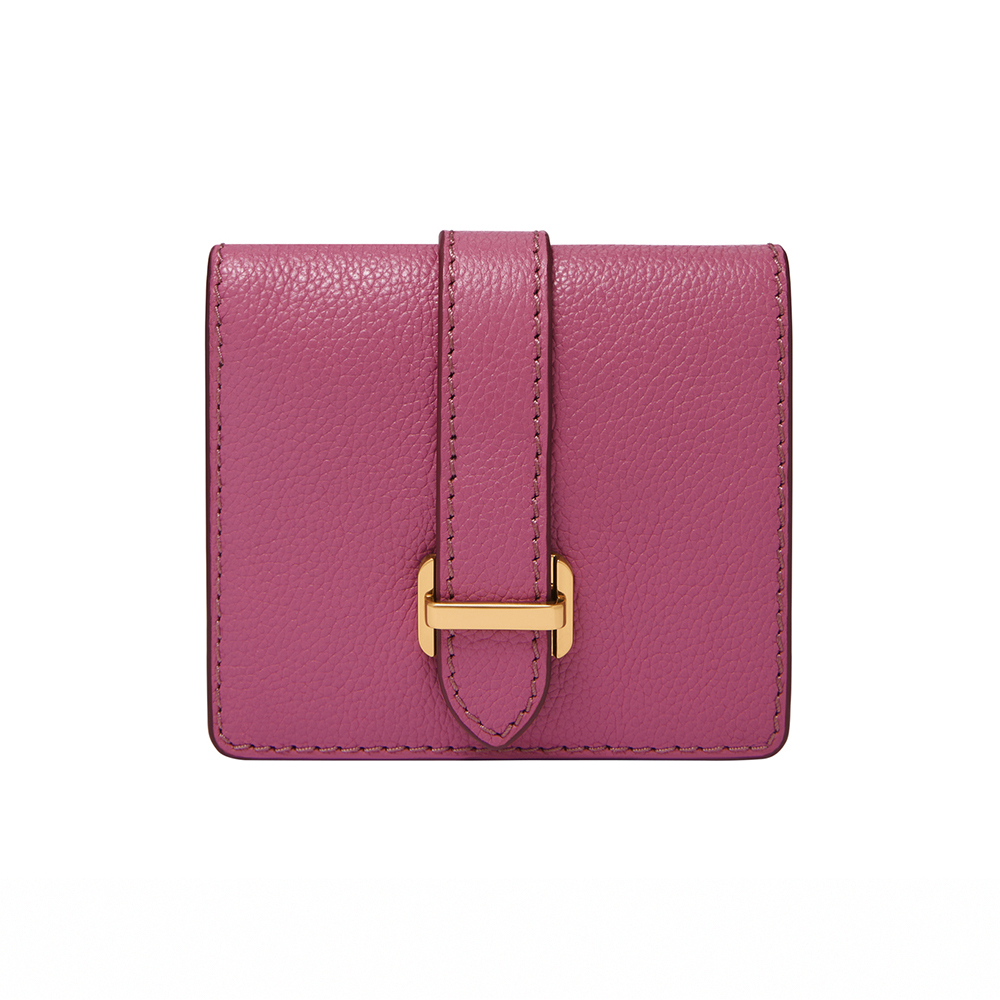 Emery 真皮金釦短夾-粉色 SWL2898663