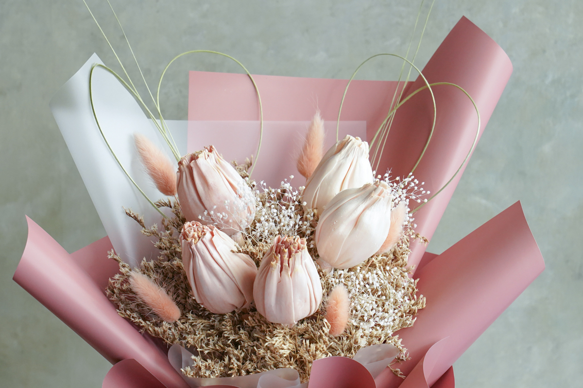 粉色鬱金香花束,鬱金香花束粉色推薦特