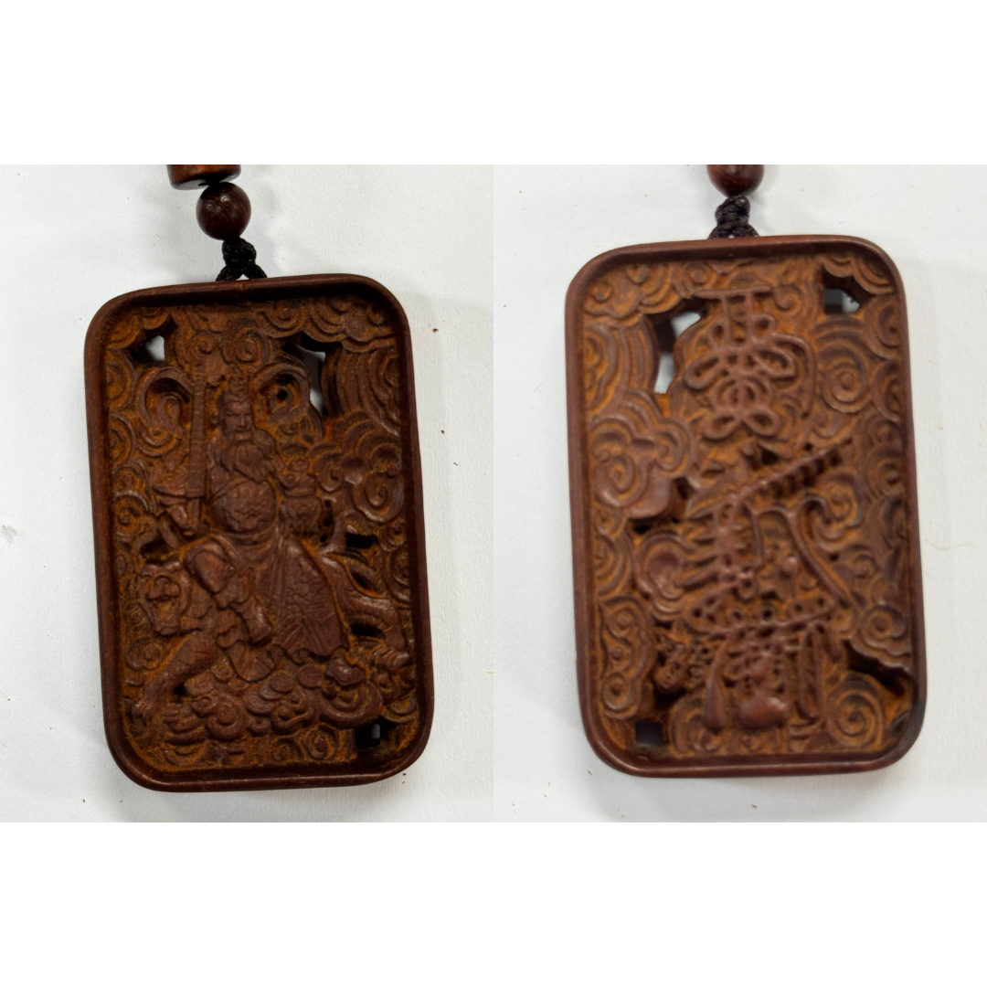 OTH-LLG0127-013 雷劈棗木五路財神吊墜 (A13)