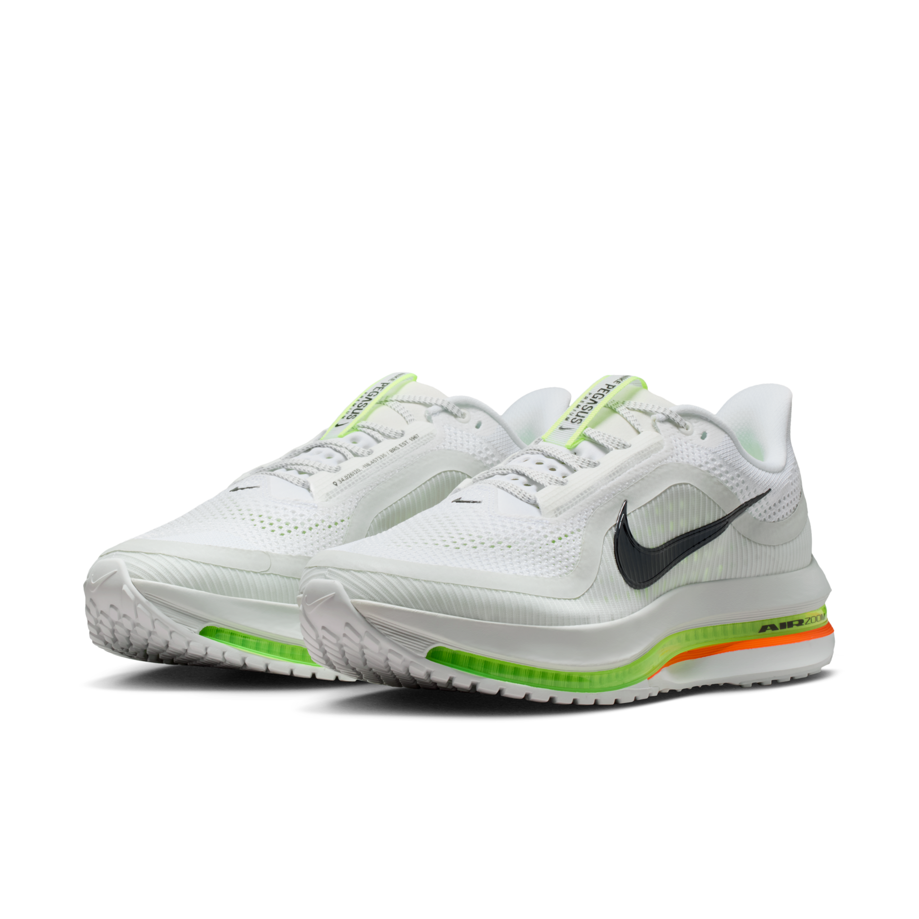 男鞋 NIKE PEGASUS PREMIUM 白綠色 氣墊 緩震 透氣 輕盈 運動鞋【HQ2592-105】