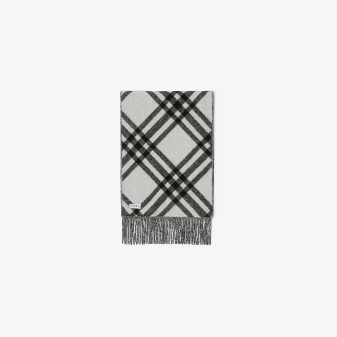 1FF0101-253 [BURBERRY] Check Cashmere Scarf Black (SS26) #8099650 (F-EU-E)