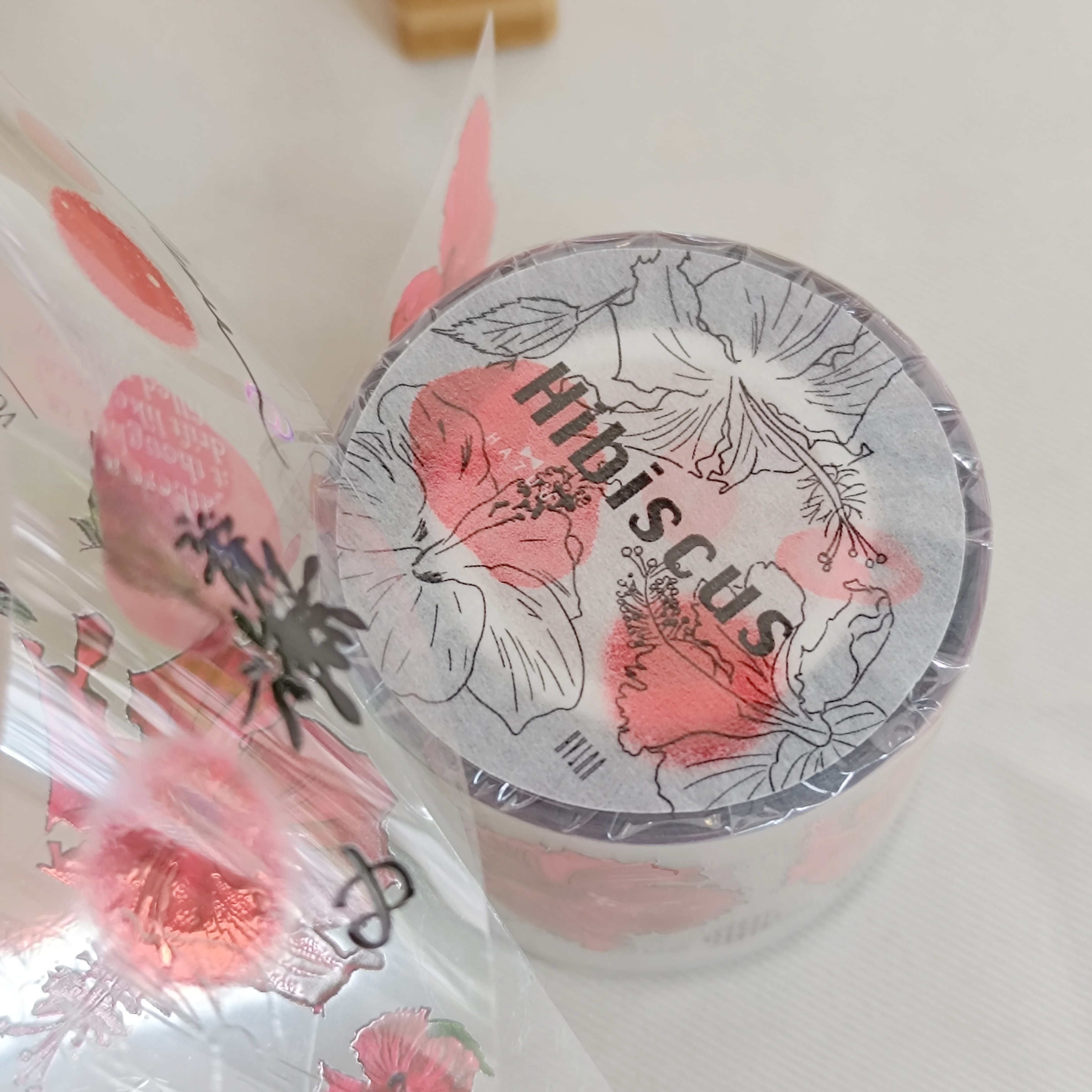 哈秋HA7UU．銀扶桑 3.5cm立體燙金亮面PET膠帶<整捲/分裝>