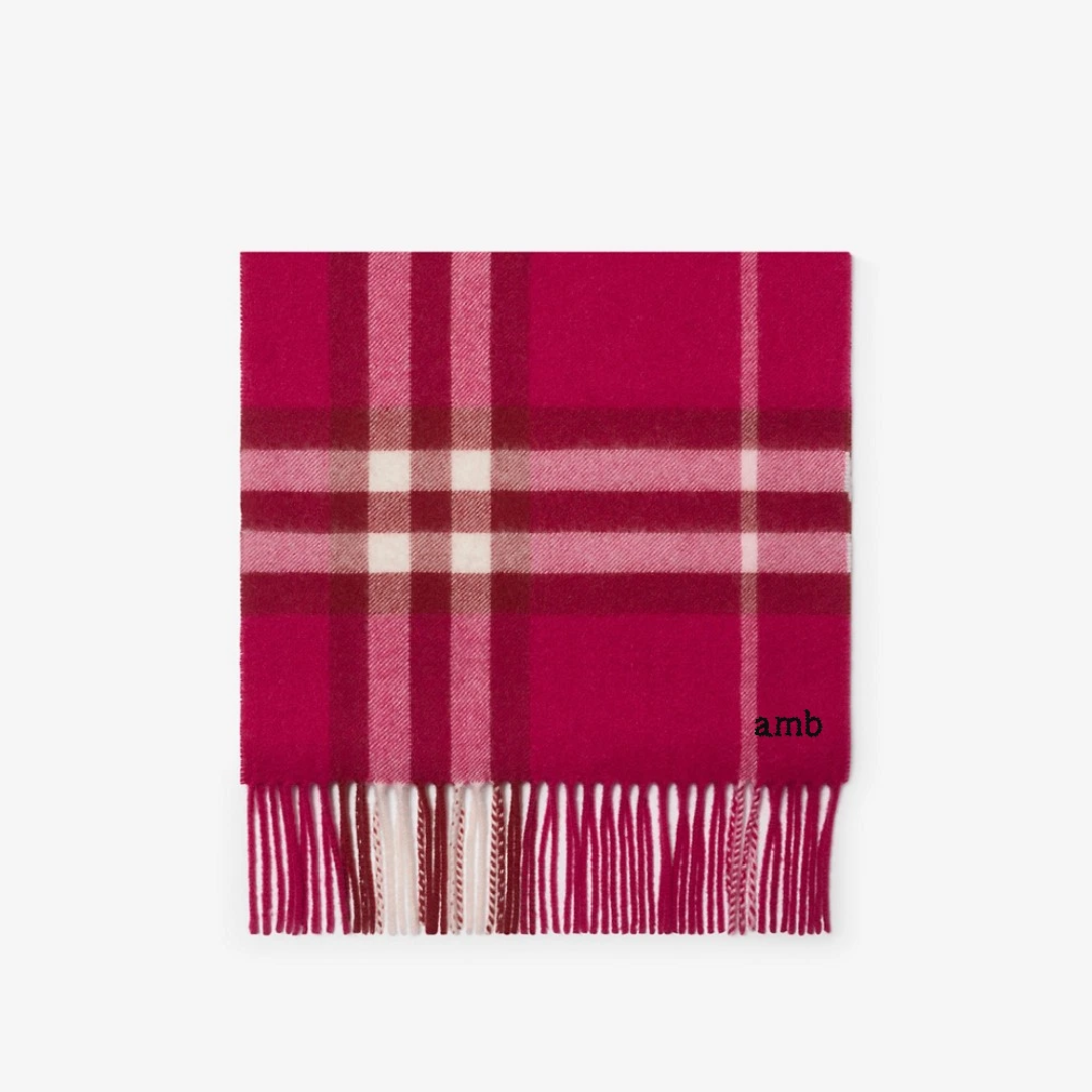 1FF0101-254 [BURBERRY] Check Cashmere Scarf Jam (SS26) #81127091 (F-EU-E)