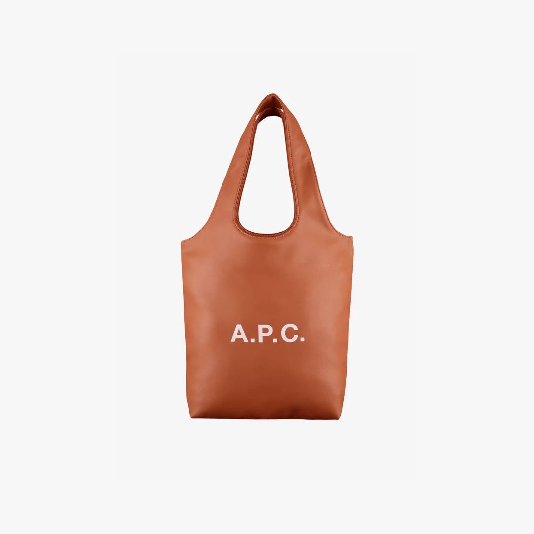 1FF0101-186 [A.P.C.] Ninon Small Tote Bag Camel (SS26) #PUAAT-M61861 (B-EU-E)