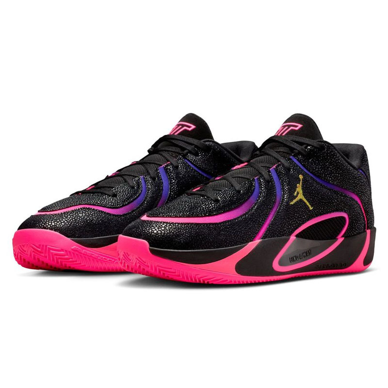 男鞋 NIKE JORDAN TATUM 4 PF 'Neon' 黑紫 氣墊 緩震 實戰鞋 籃球鞋【IR0074-003】