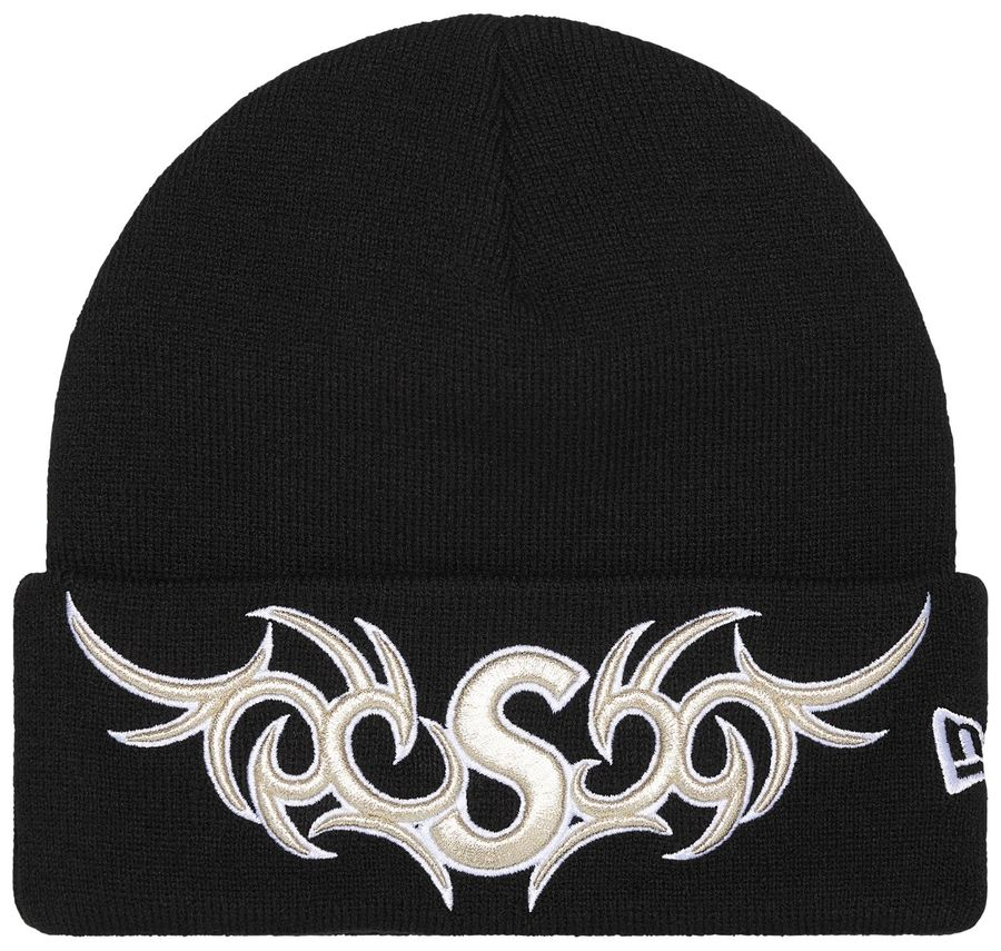 2025AW SUPREME NEW ERA TRIBAL S LOGO BEANIE BOX 毛帽 帽子 現貨 FW25BN7