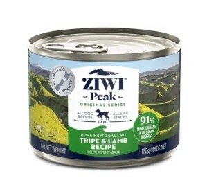 Ziwi Peak巔峰 鮮肉狗罐頭系列 草胃配羊肉配方．170g/390g