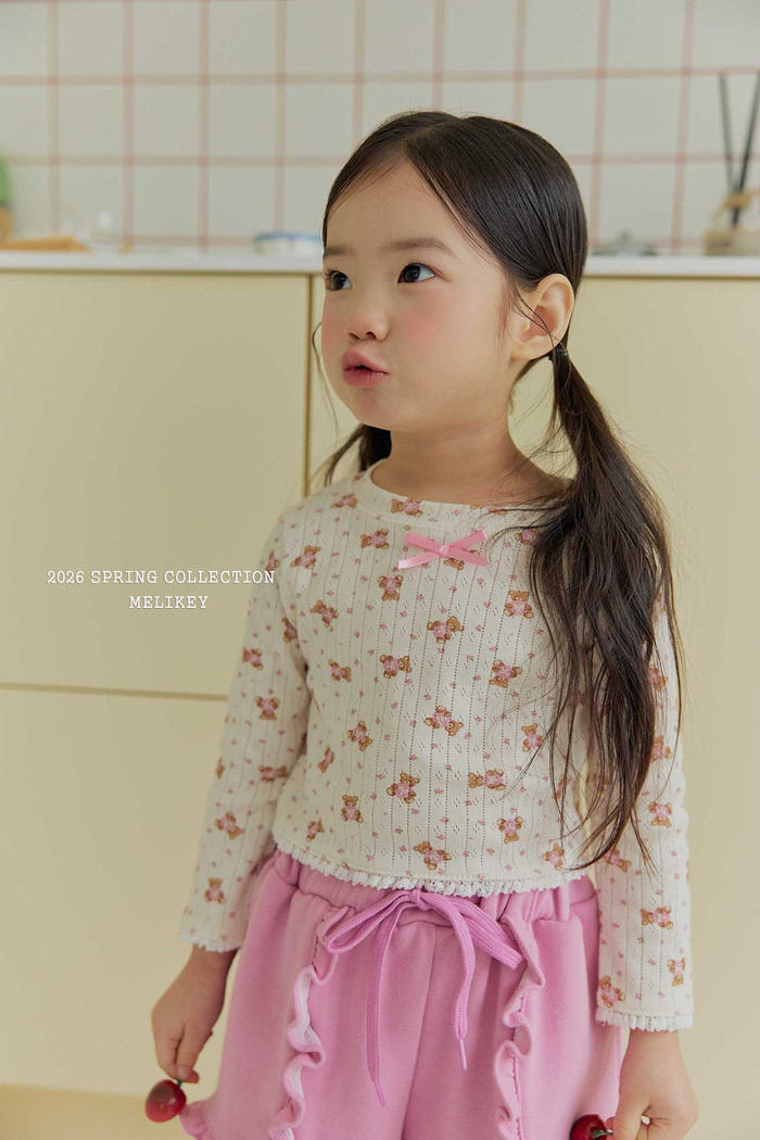 正韓春Melikey 兩色療癒熊熊上衣