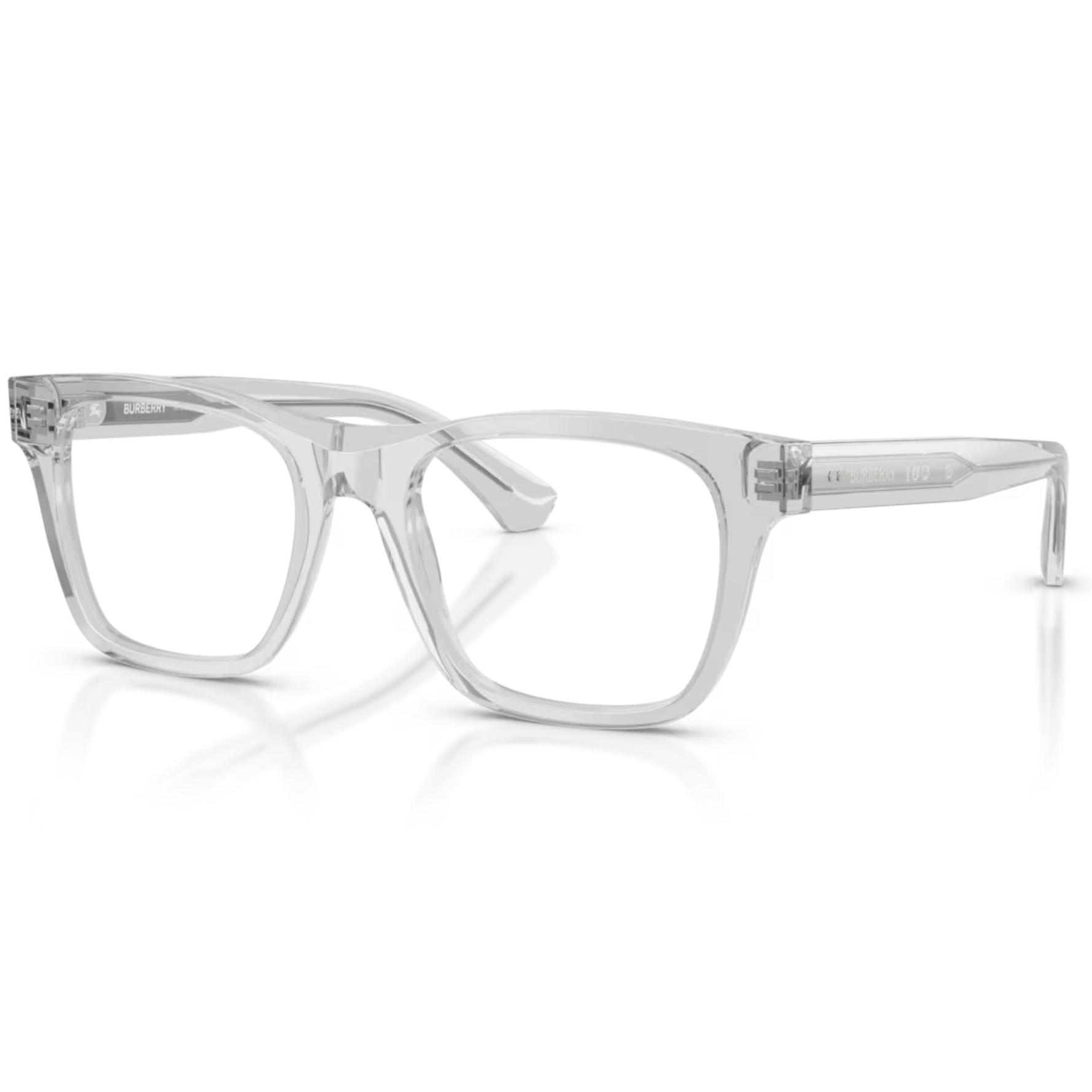 【BURBERRY】B2445F 4210-52mm 方框光學眼鏡♣(透灰)