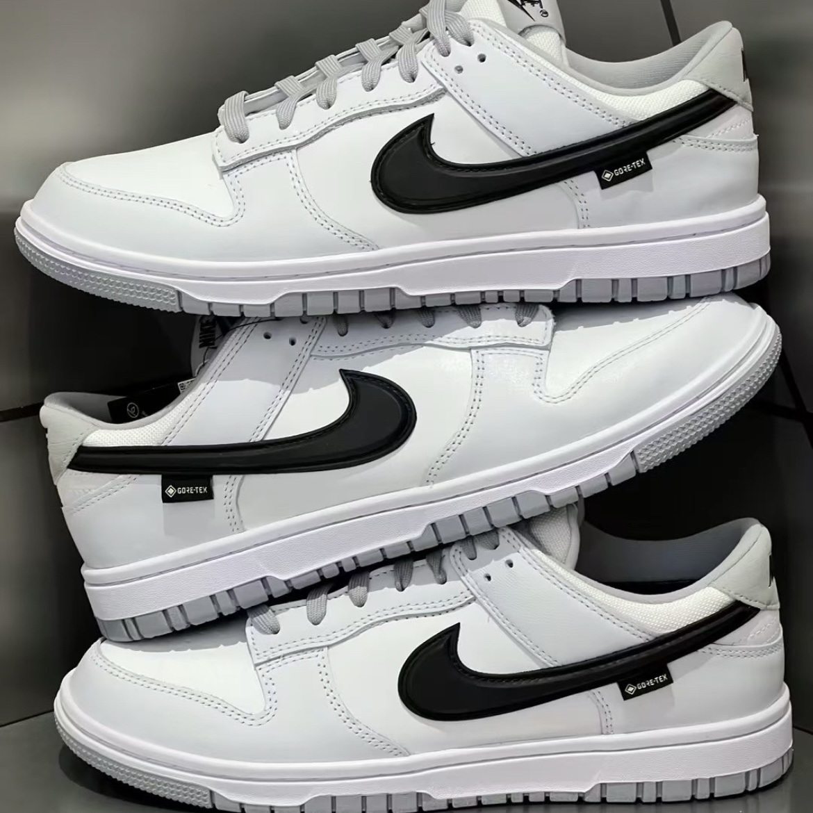 NIKE DUNK LOW GORE-TEX 白灰 防水 "SMOKE GREY" 低筒 休閒 男鞋 HQ2053-100