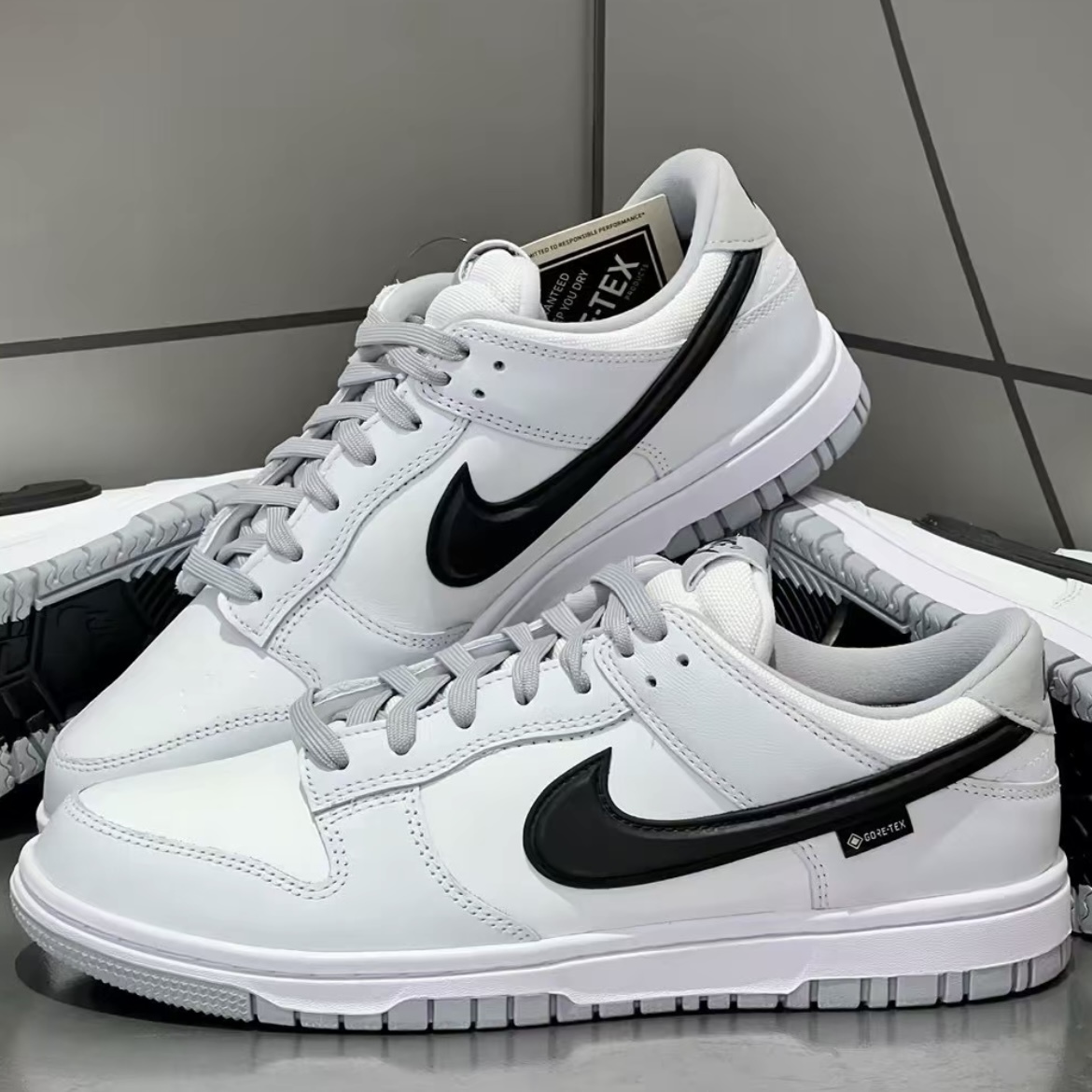 NIKE DUNK LOW GORE-TEX 白灰 防水 "SMOKE GREY" 低筒 休閒 男鞋 HQ2053-100