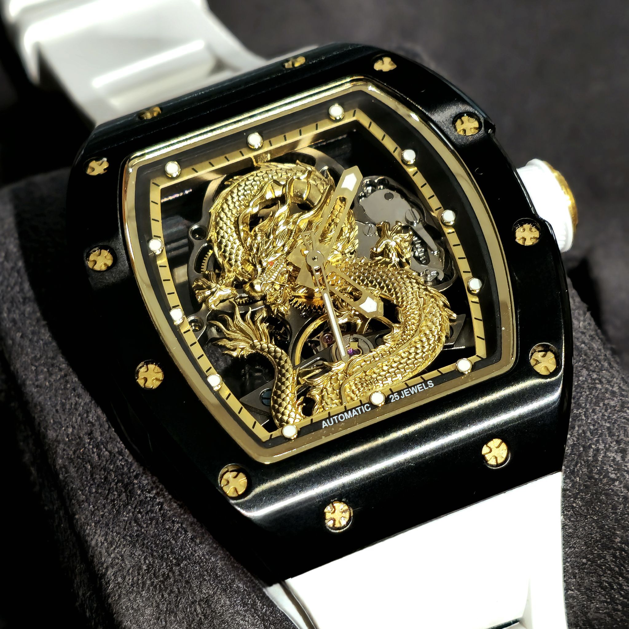 【BENTLEY 賓利】THE VIGOROUS 蒼勁系列 BL-32 限量88支 龍 酒桶 機械 鏤空 夜光 手錶