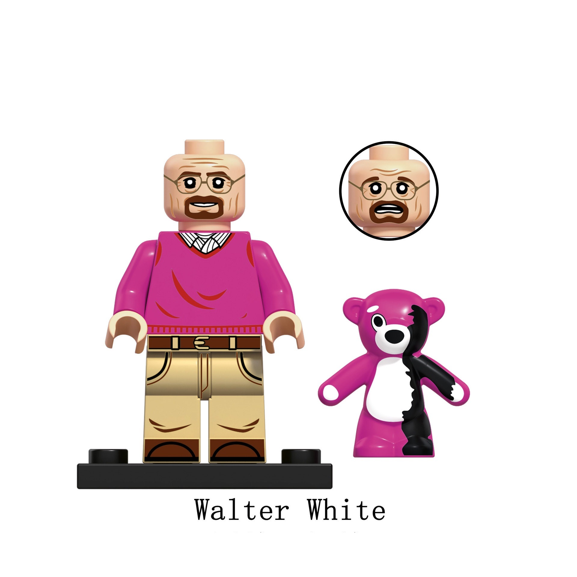 TV Show Breaking Bad Walter White Custom Minifigures fit Lego JS1002