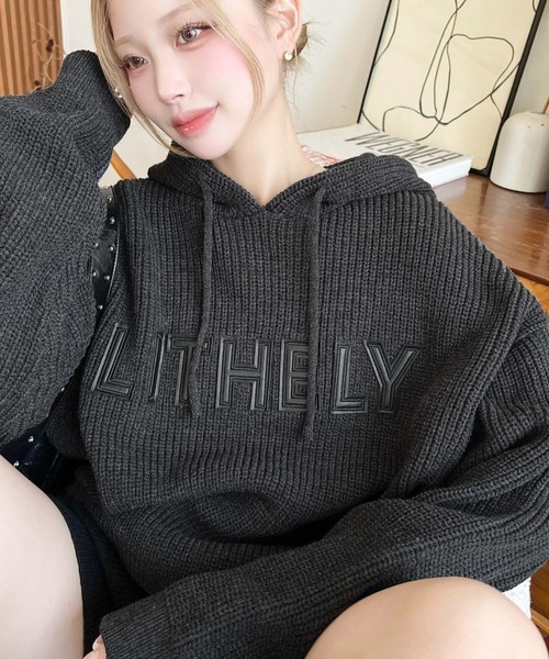 日本🇯🇵連線 Moment+ 皮革標誌休閒針織連帽衫 連帽衫 針織 針織衫 套頭衫 休閒 運動 長袖 4色(任買兩件7-11免運)/預購