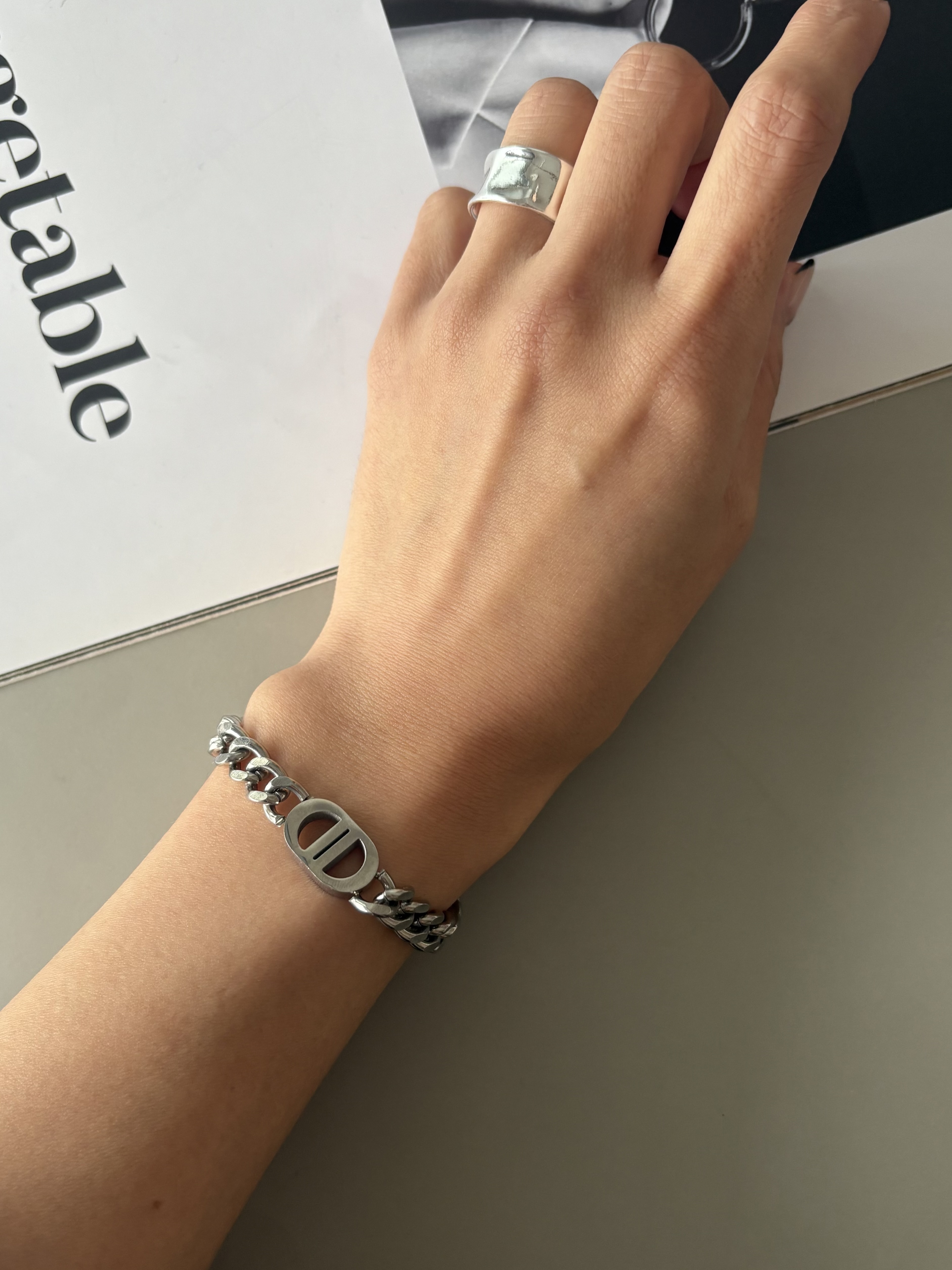 double letter bracelet